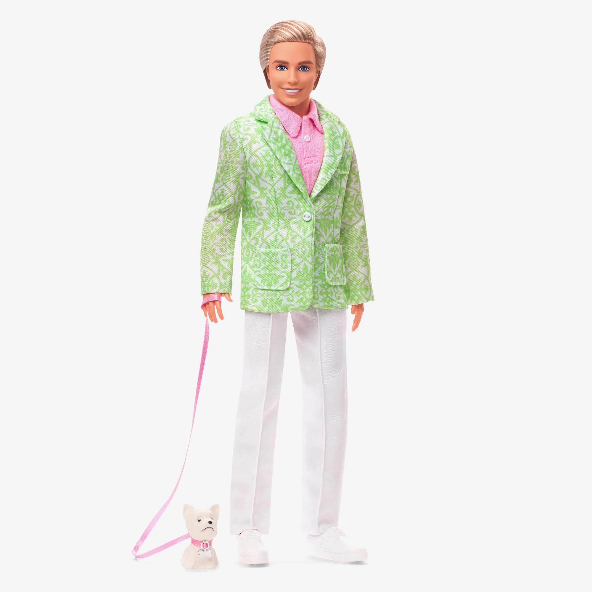 Mattel Creations “Sugar's Daddy” Ken Doll in Pastel Suit With Dog – Barbie The Movie