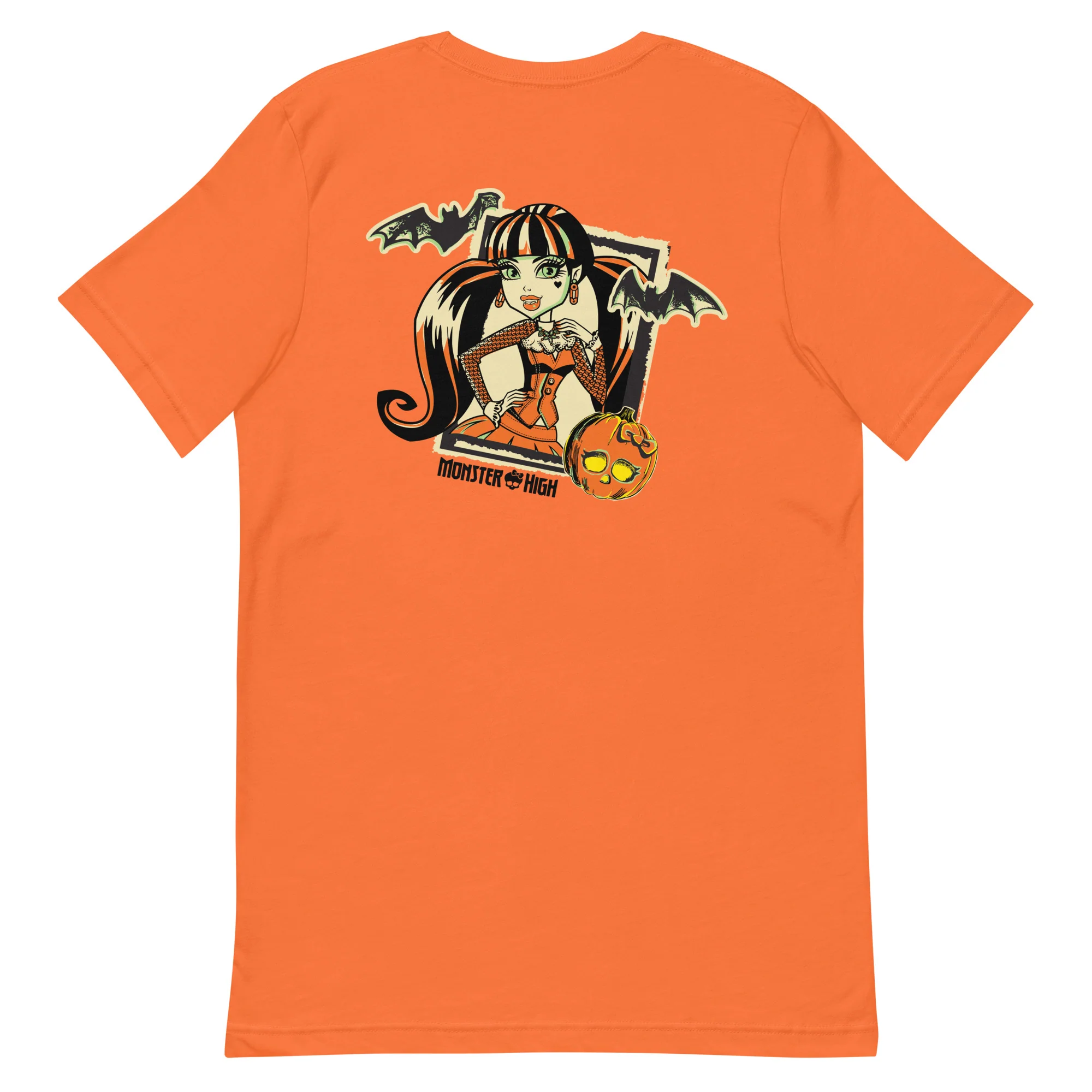 Mattel Creations Monster High Draculaura Embroidered Orange T-Shirt