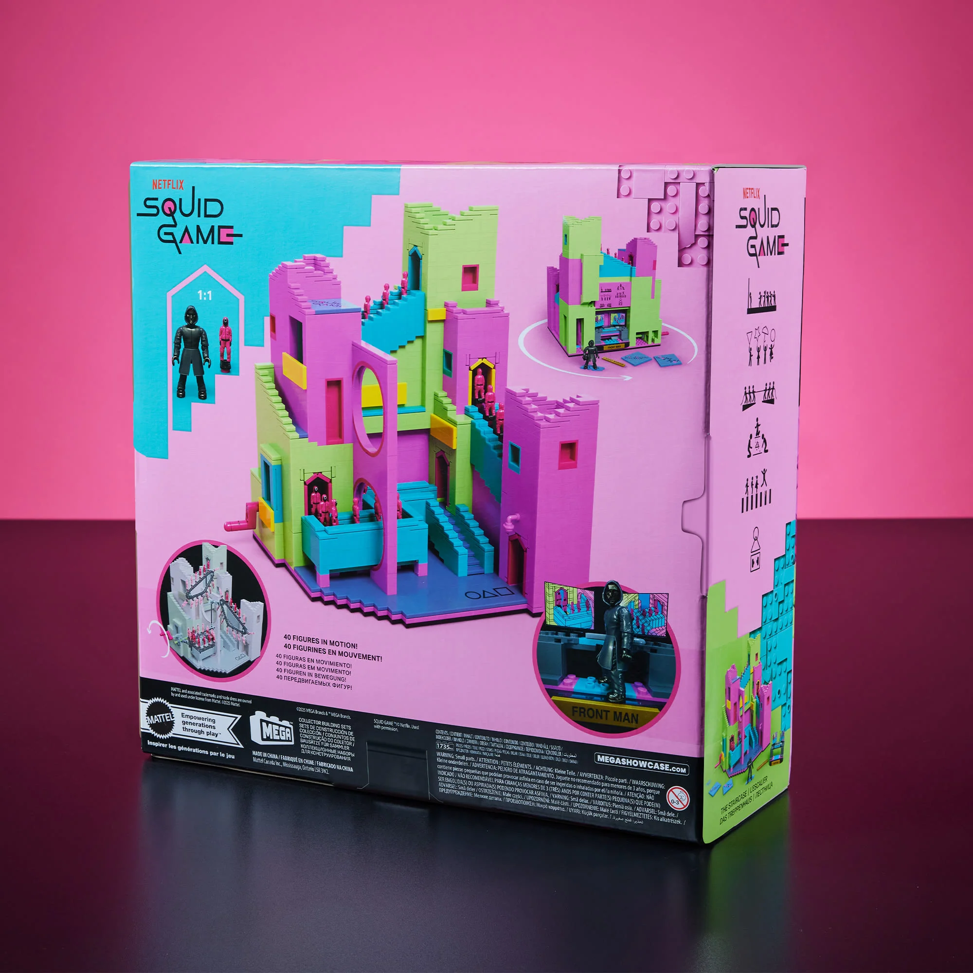 Mattel Creations MEGA Squid Game Staircase Collector Building Set