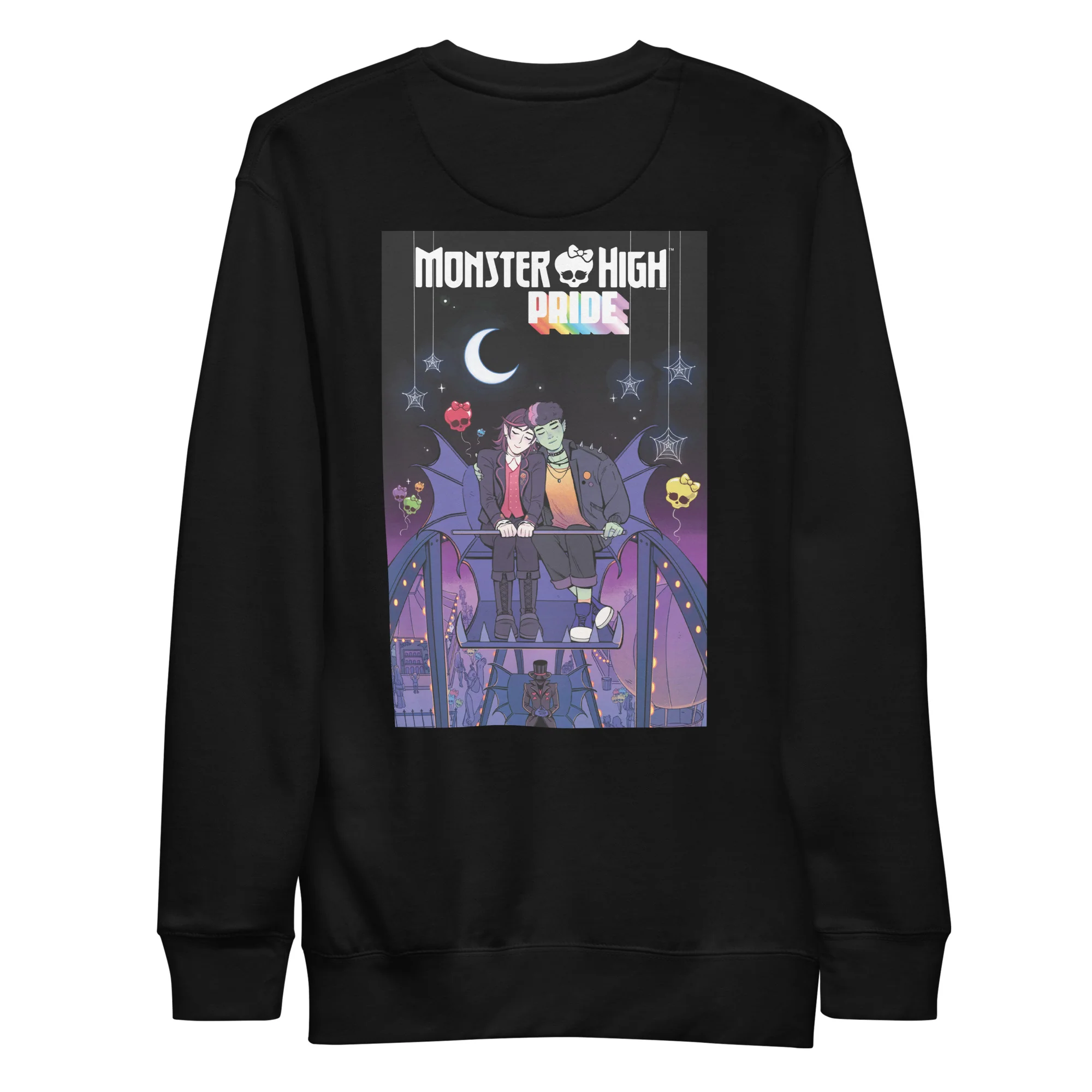 Mattel Creations Monster High Pride Kieran & Spelldon Black Sweatshirt