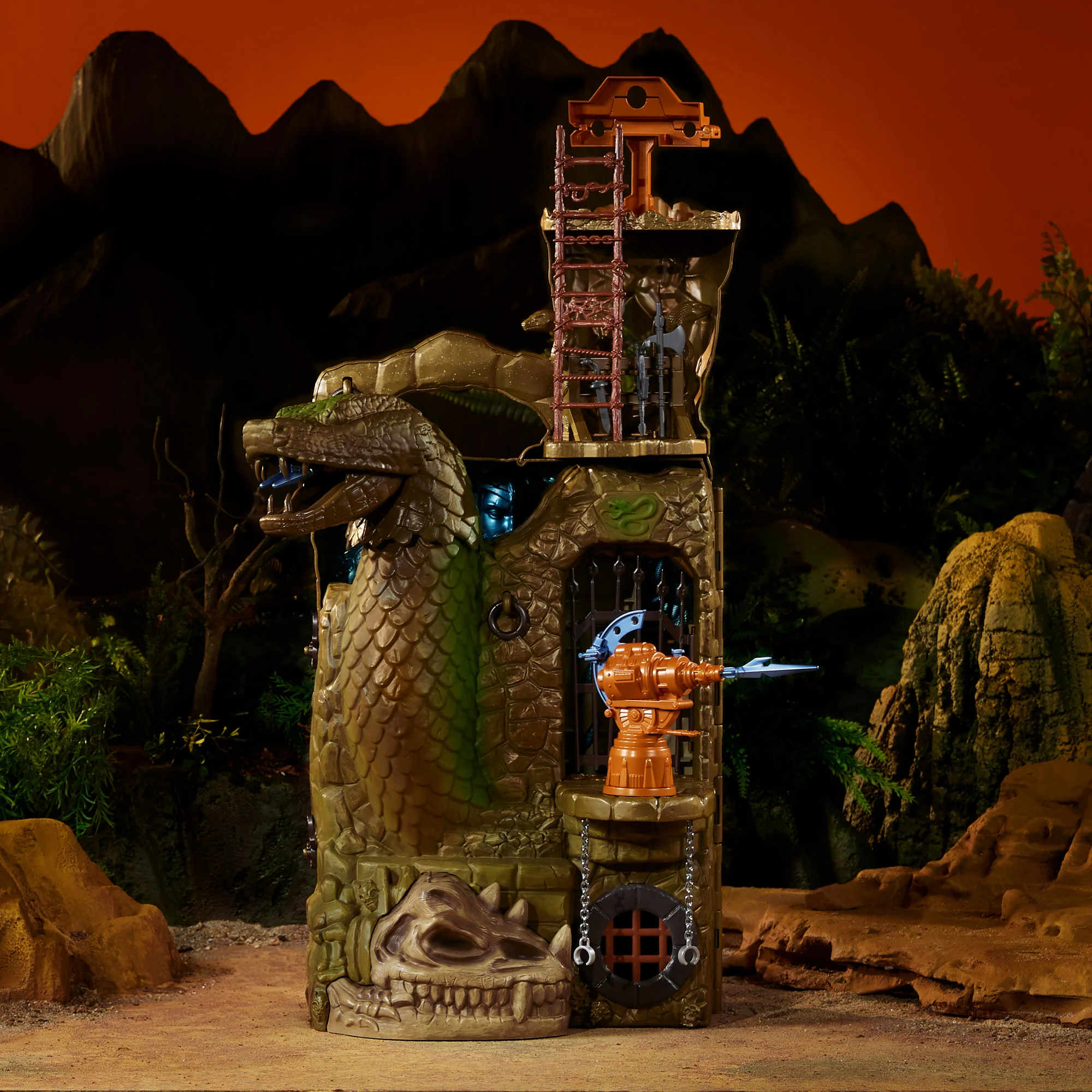 Mattel Creations Masters of the Universe Origins Snake Lair Playset Crowdfund