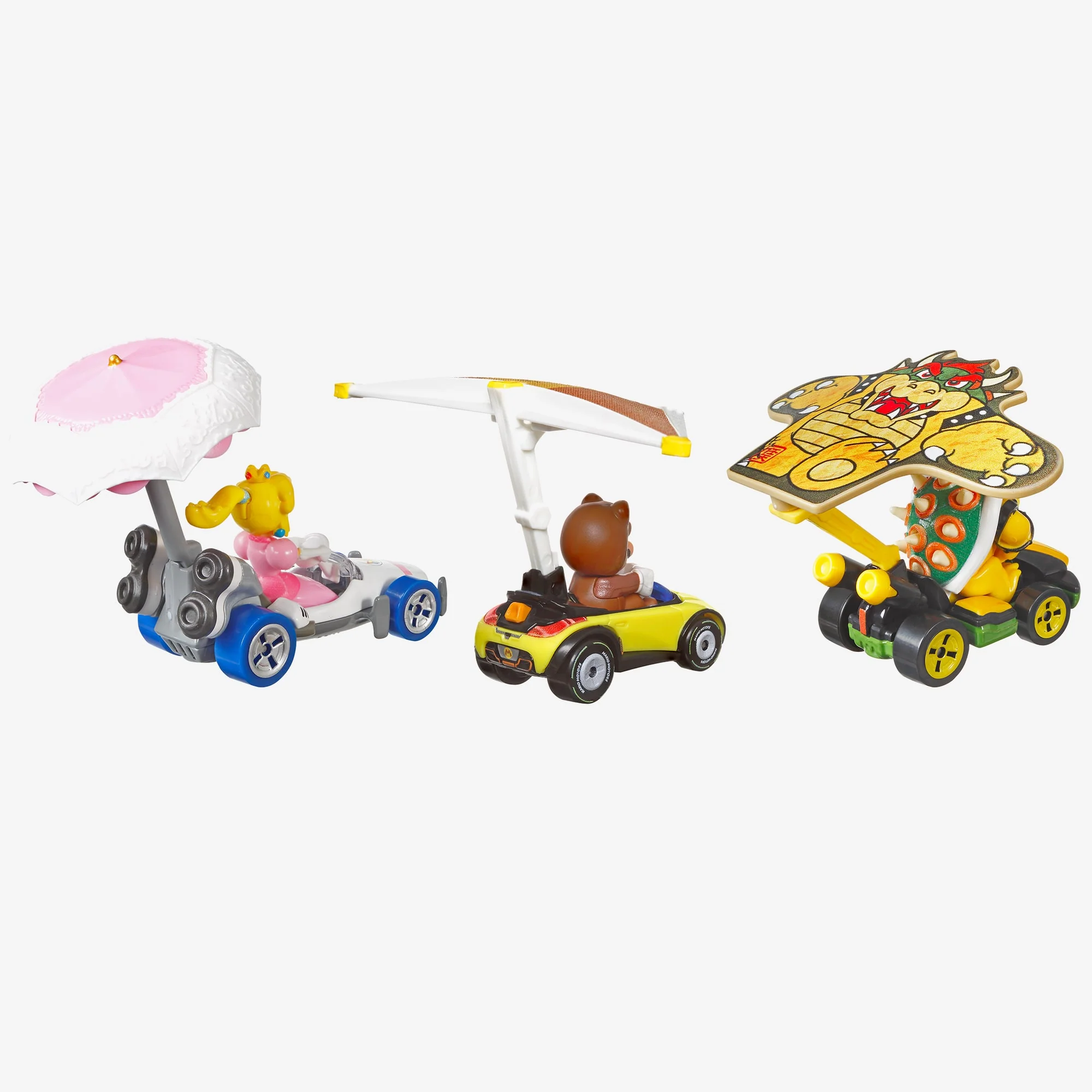 Mattel Creations Hot Wheels MARIOKART Vehicle + Glider, Set of 3