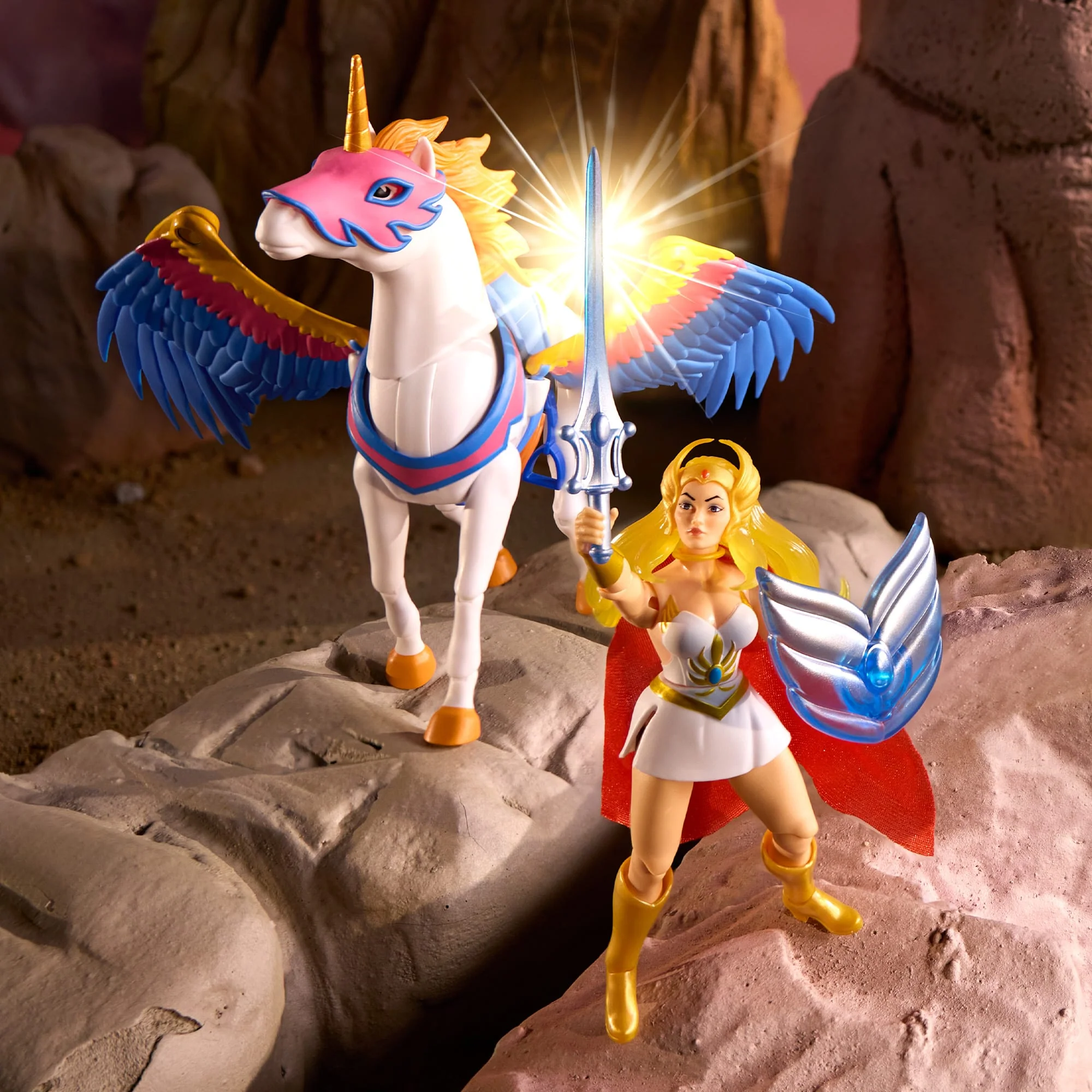 Mattel Creations Masters of the Universe Origins She-Ra and Swift Wind 2-Pack
