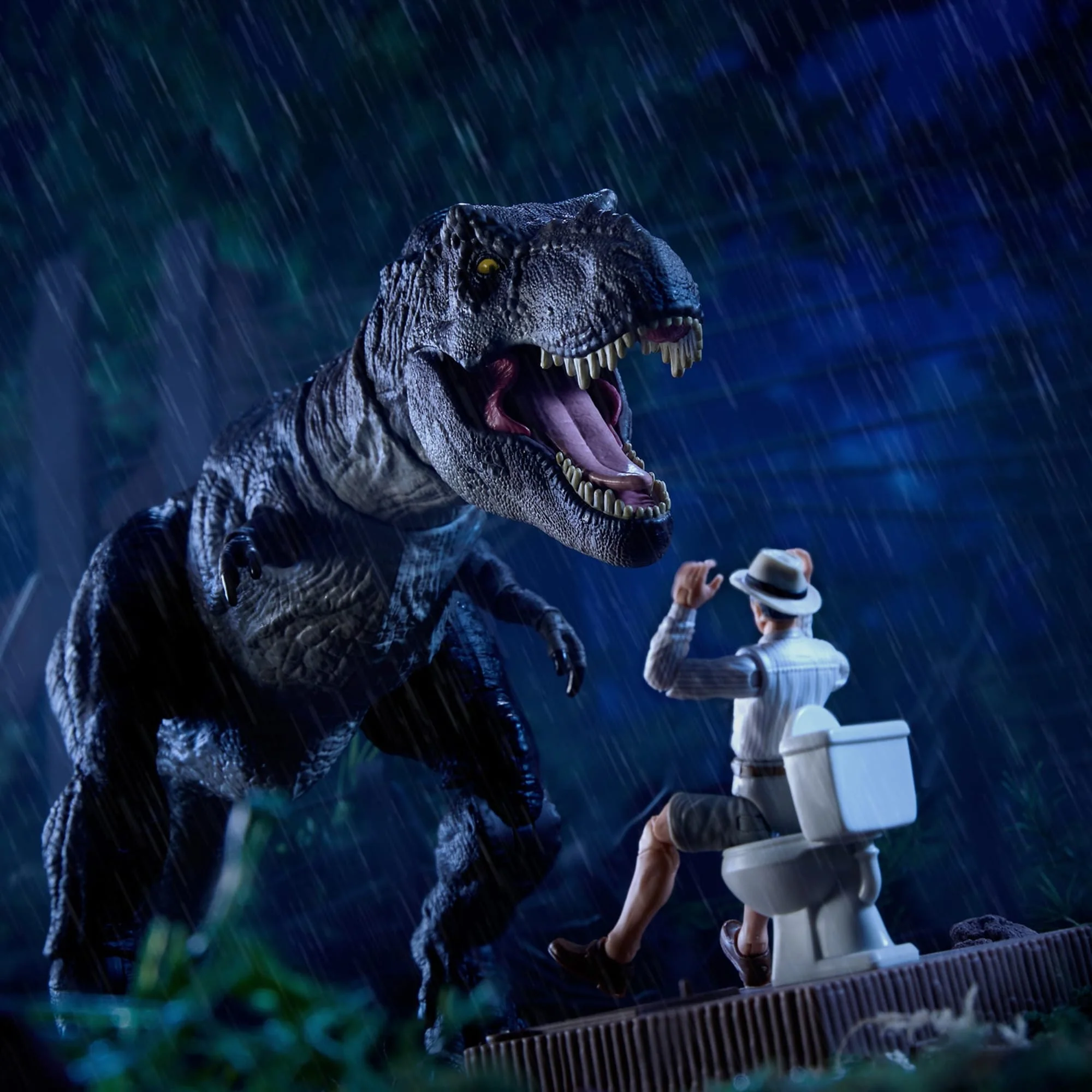 Mattel Creations Jurassic World Hammond Collection Outhouse Chaos Set