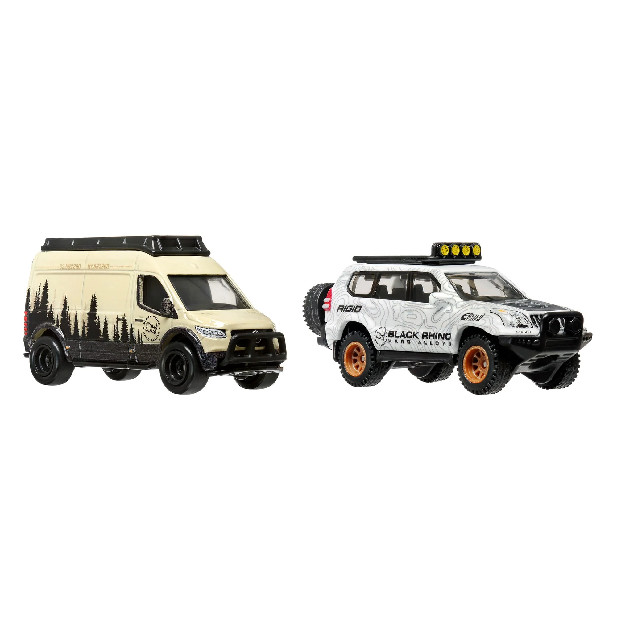 Mattel Creations Hot Wheels Premium Car Culture 2-Pack - '05 Toyota Land Cruiser Prado & Mercedes Benz Sprinter Tourer