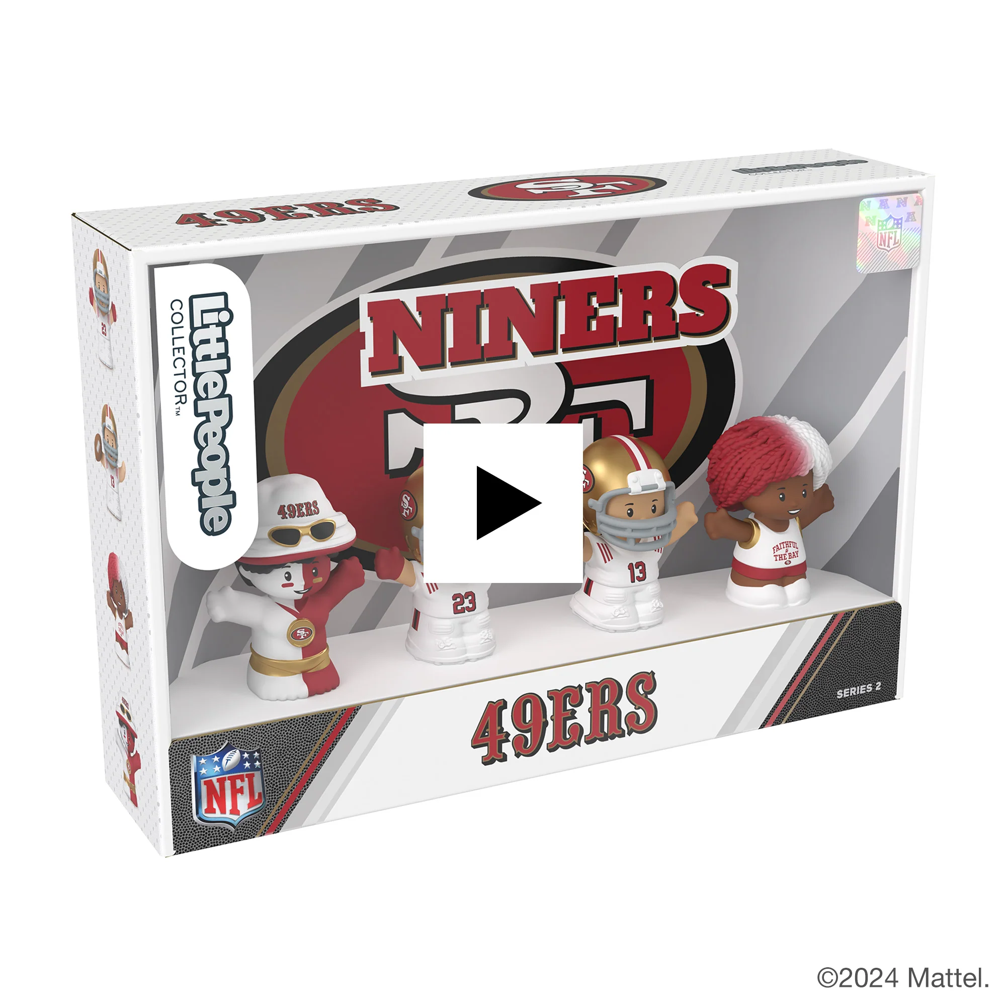Mattel Creations Little People Collector San Francisco 49ers Alternate Jersey Figure Set