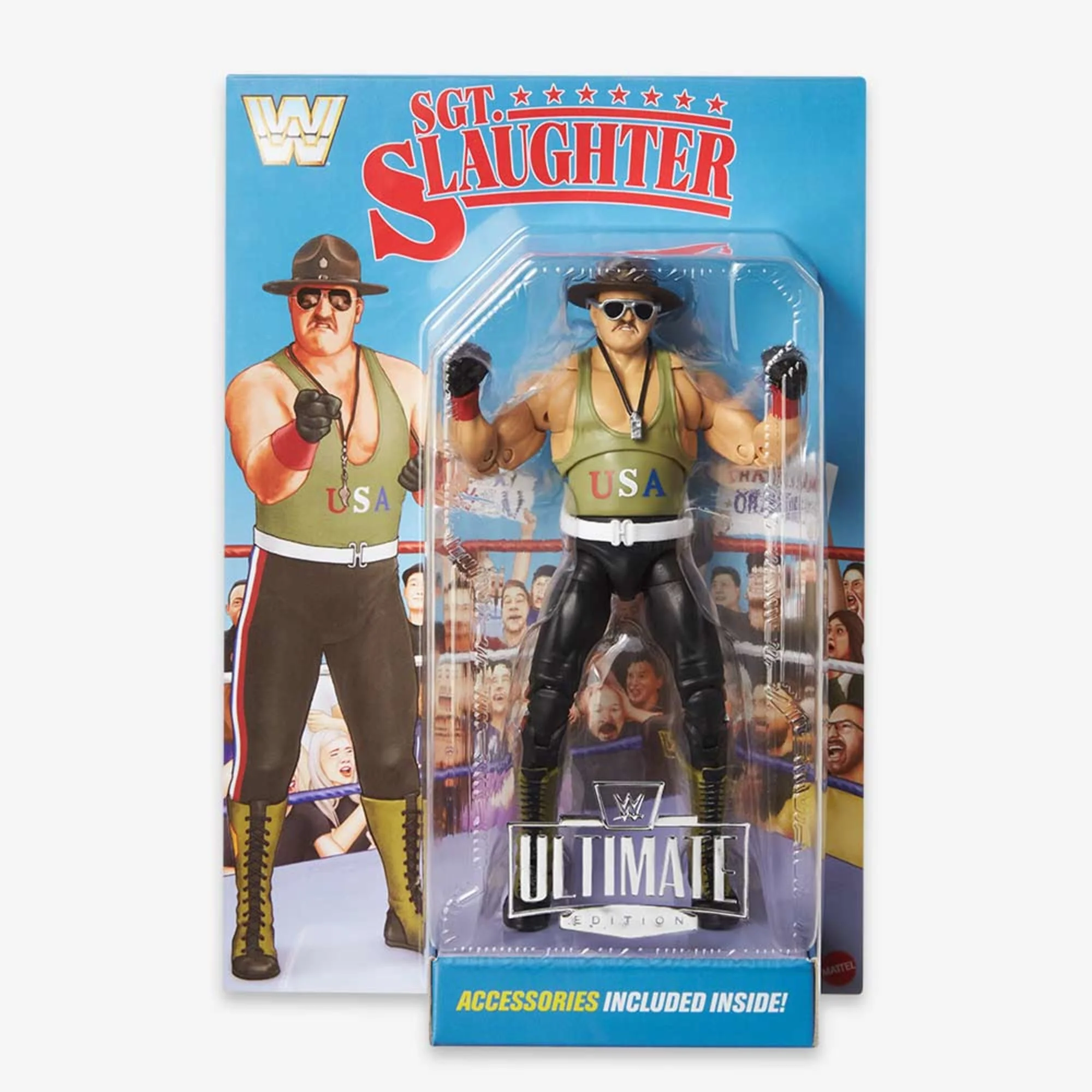 Mattel Creations WWE Ultimate Edition Sgt. Slaughter action figure