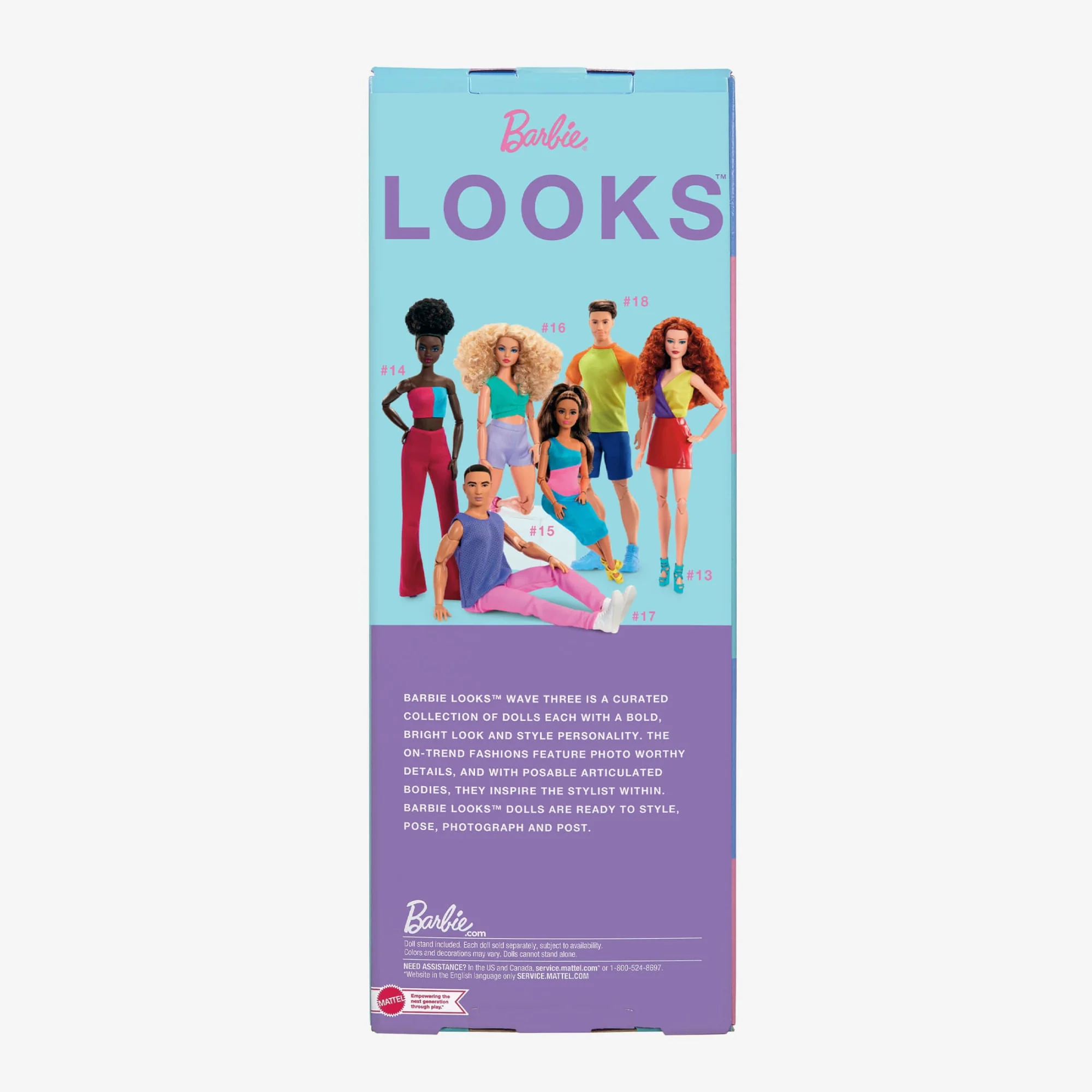 Mattel Creations Barbie Looks Doll (Curvy, Curly Blonde Hair)