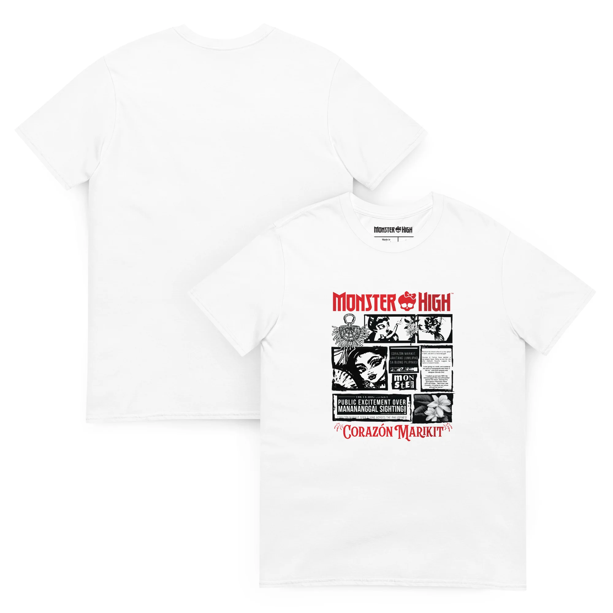 Mattel Creations Monster High Corazon Marikit White T-Shirt