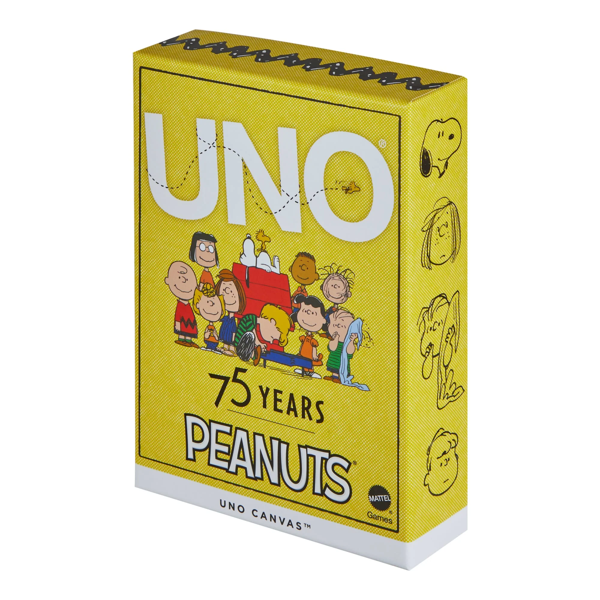 Mattel Creations UNO Canvas Peanuts Card Deck