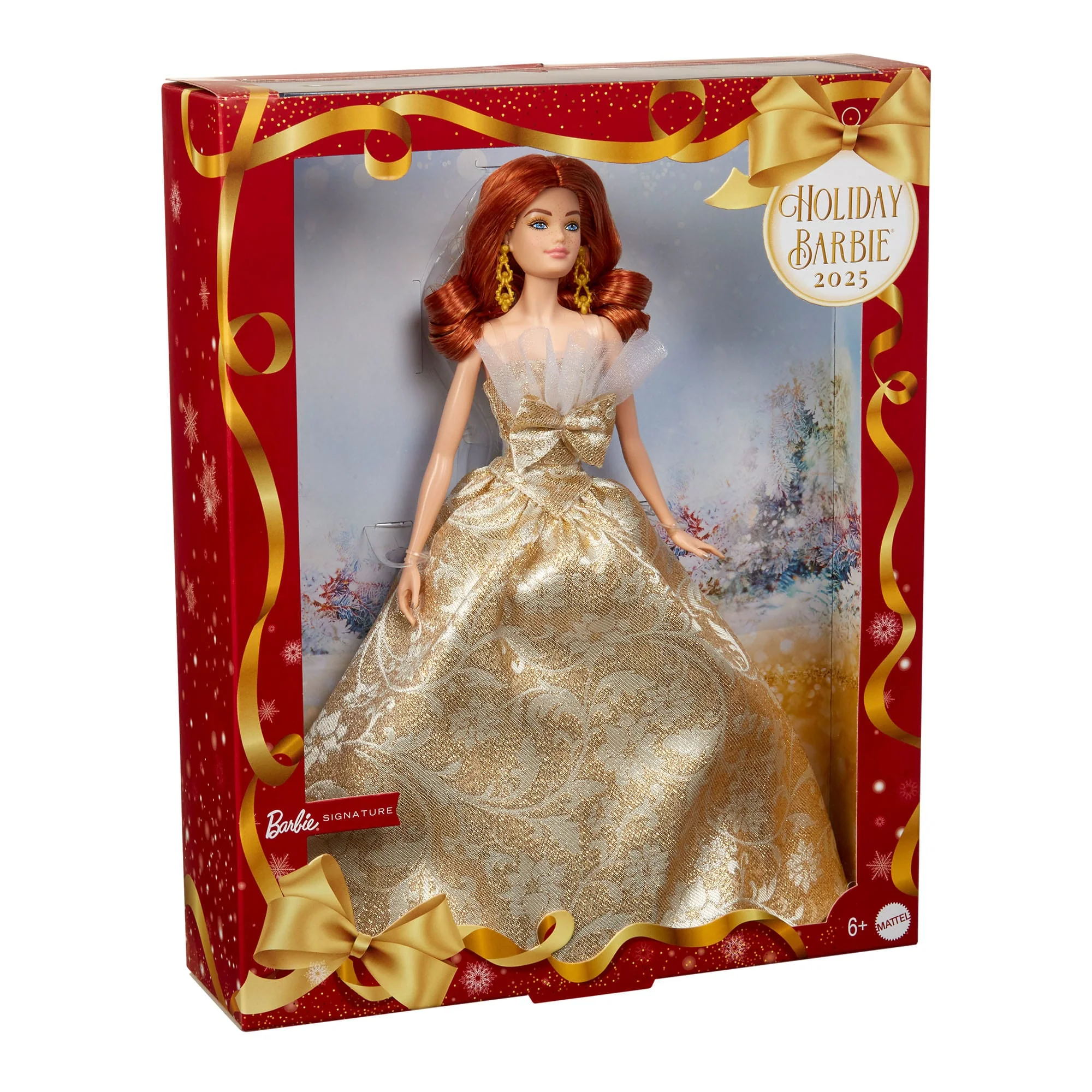 Mattel Creations 2025 Holiday Barbie Doll 1