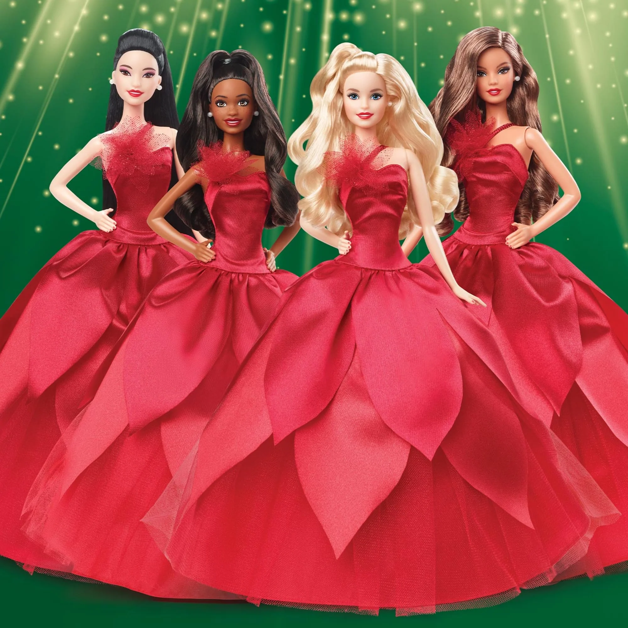 Mattel Creations 2022 Holiday Barbie Doll, Blonde Hair