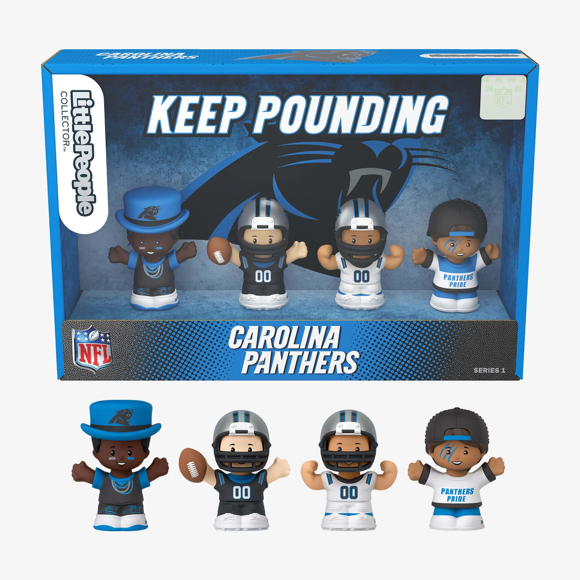 Mattel Creations Little People Collector x NFL Carolina Panthers Set