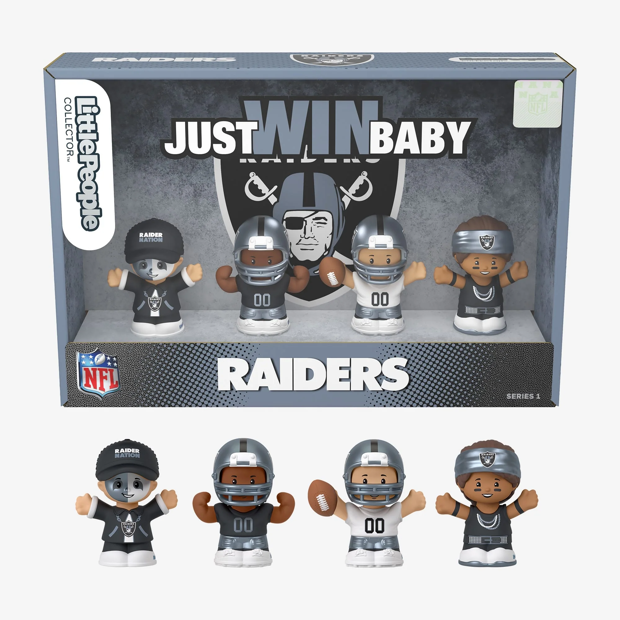 Mattel Creations Little People Collector x NFL Las Vegas Raiders Set