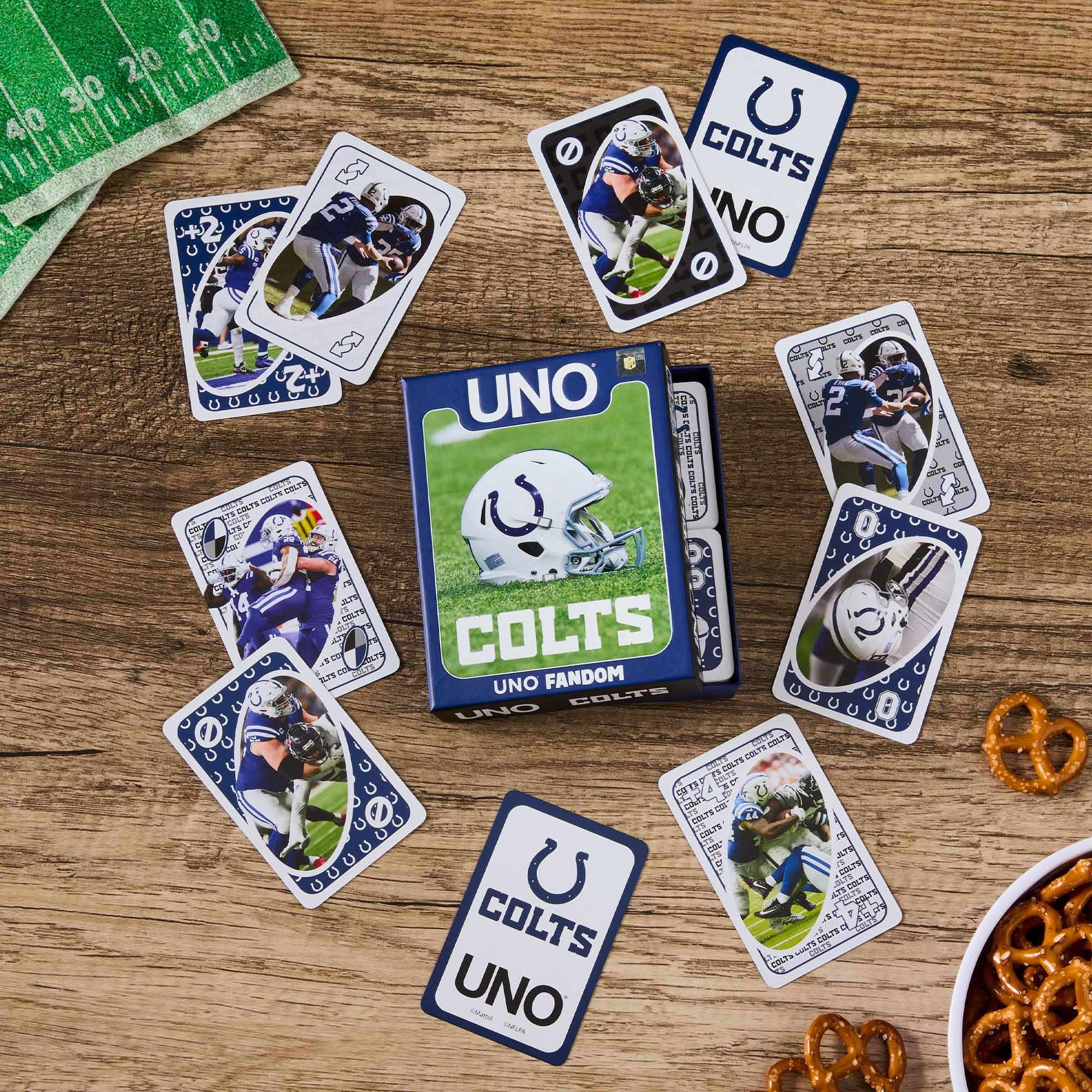 Mattel Creations UNO Fandom NFL Indianapolis Colts Game Deck