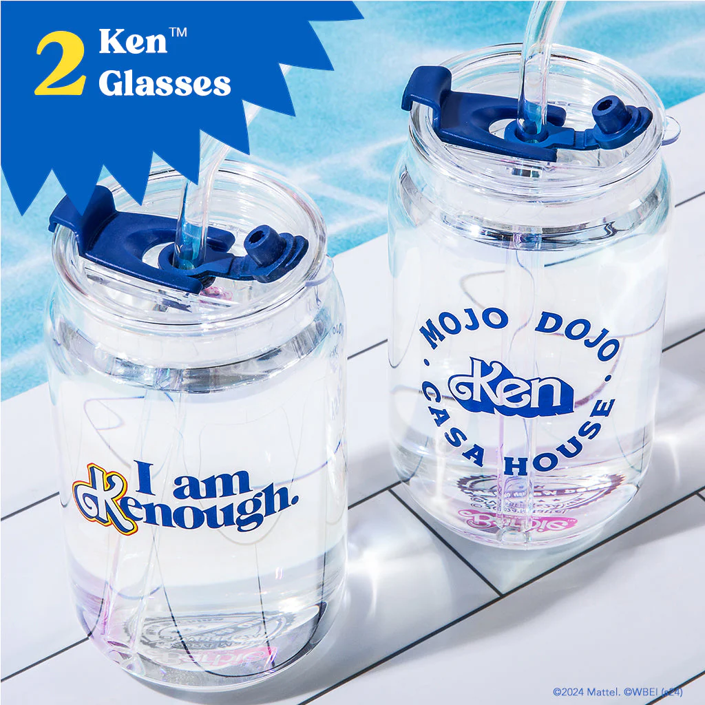 Mattel Creations Barbie™ the Movie X Dragon Glassware® I'm Just Ken™ Drinking Glasses