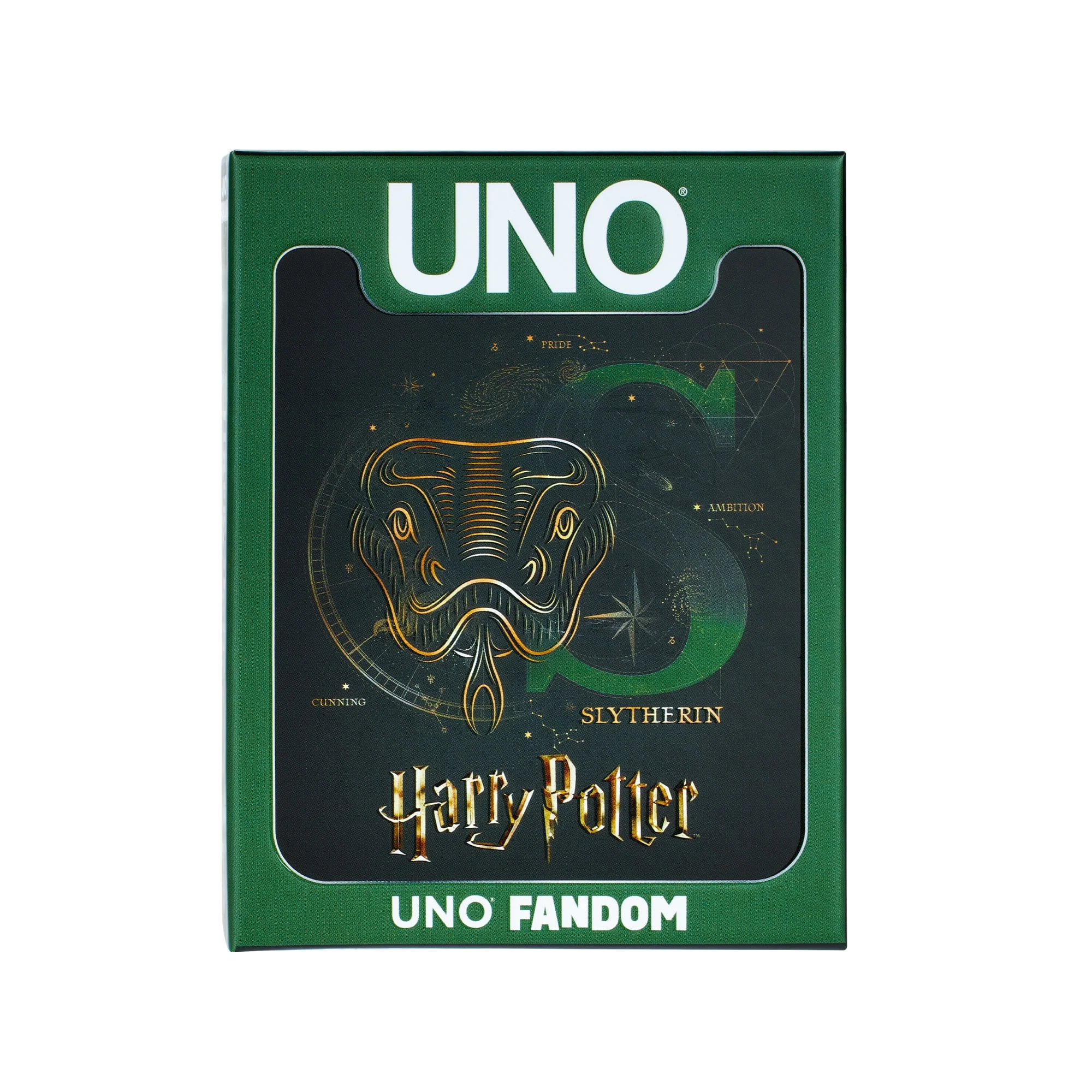 Mattel Creations UNO Fandom Harry Potter Slytherin Game Deck