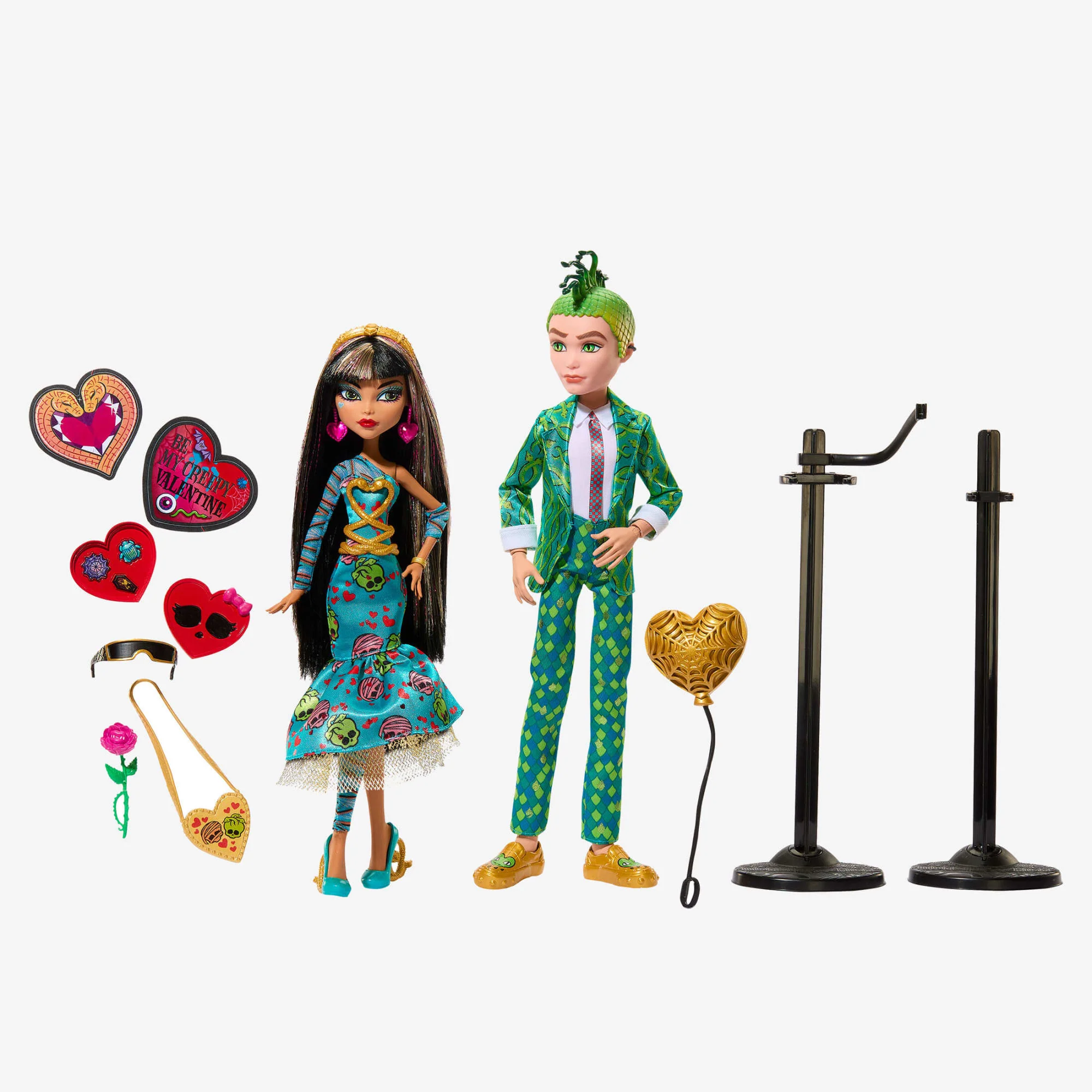 Mattel Creations Monster High Cleo and Deuce Howliday Love Edition 2 Pack