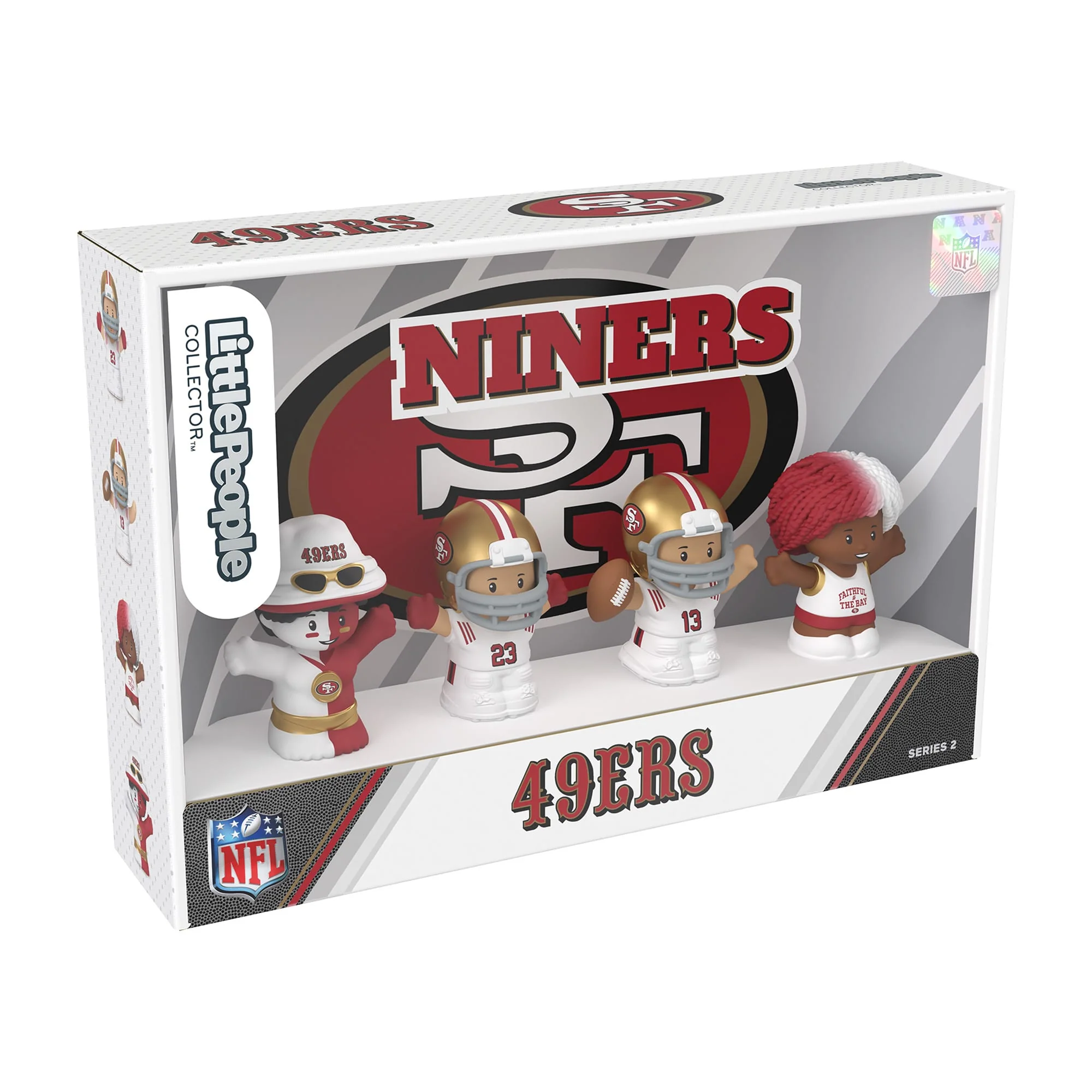 Mattel Creations Little People Collector San Francisco 49ers Alternate Jersey Figure Set