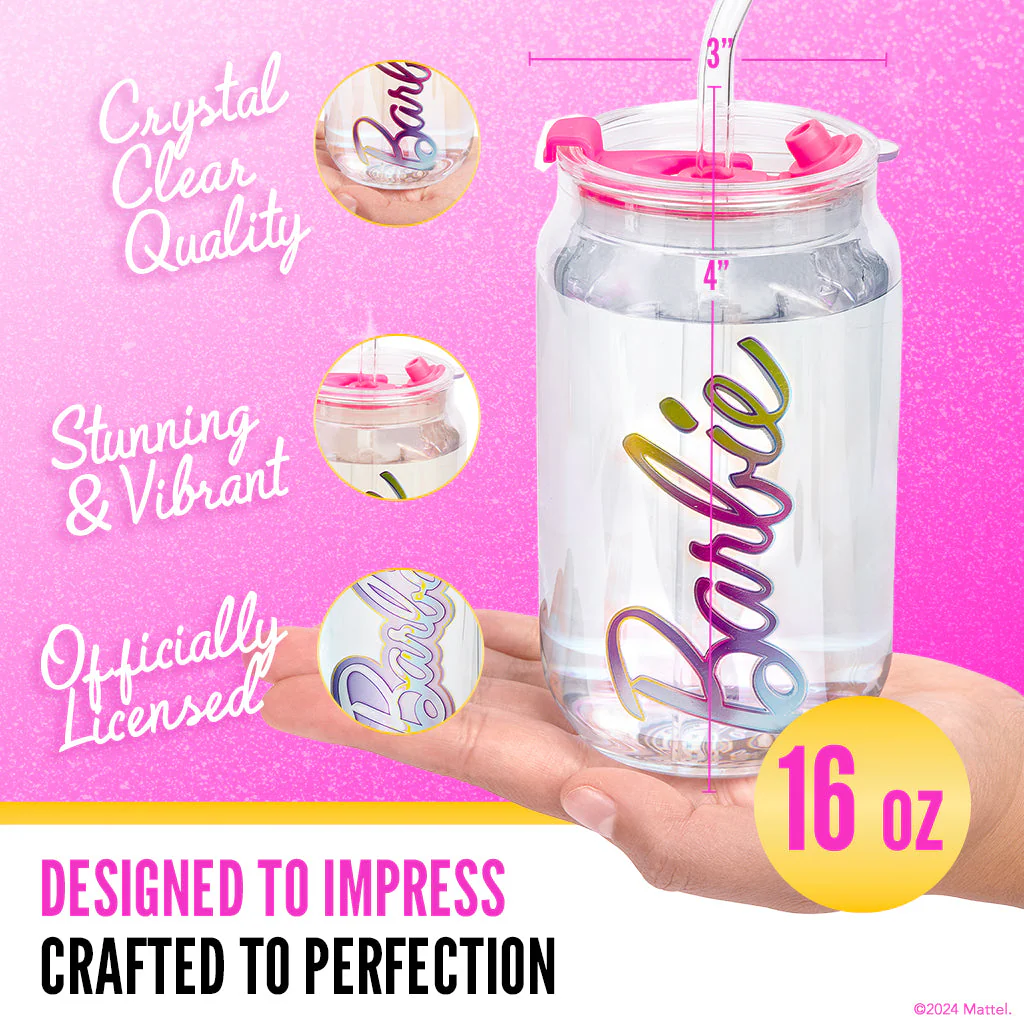 Mattel Creations Barbie™ X Dragon Glassware® Aura Drinking Glasses