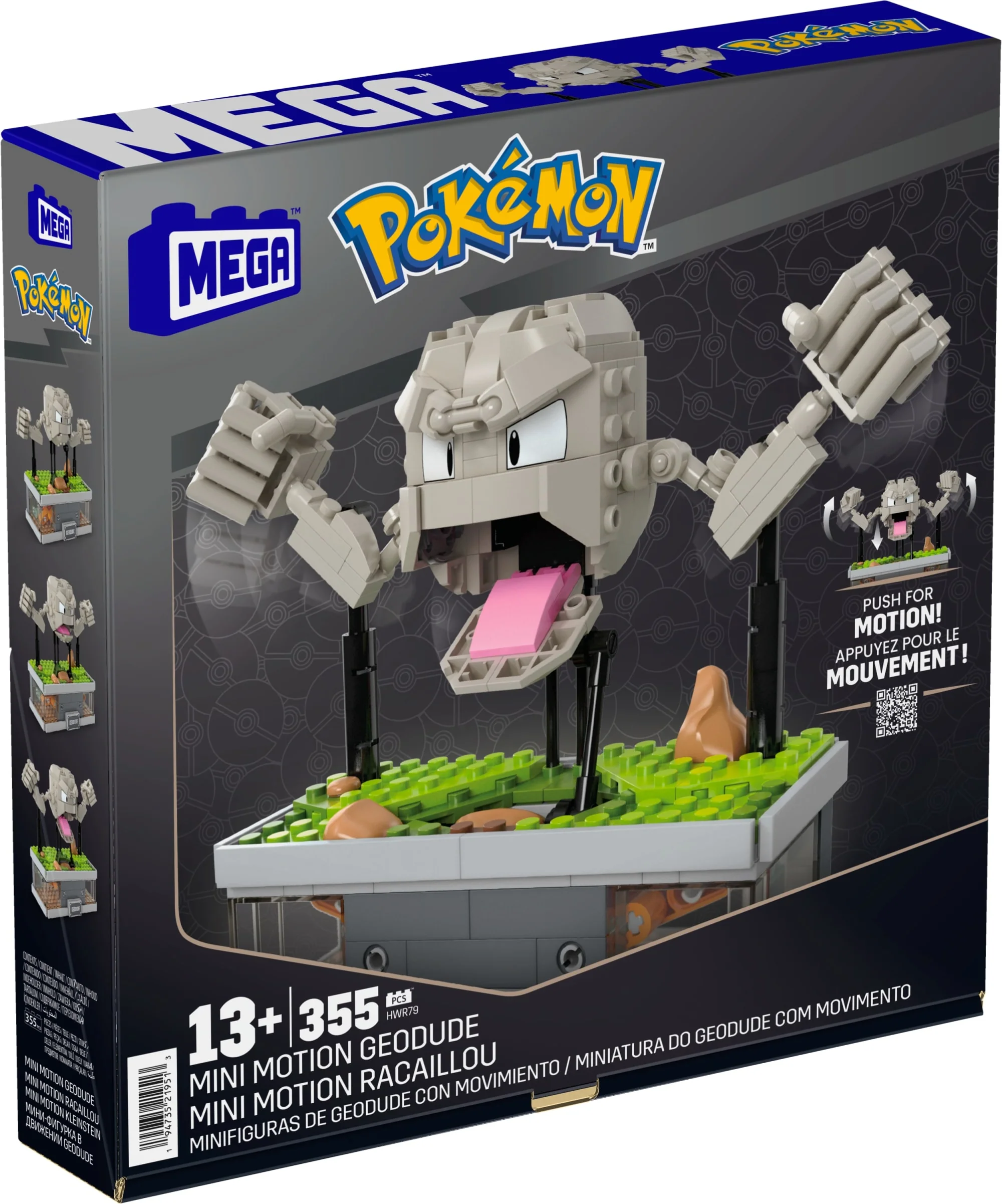 Mattel Creations MEGA Pokémon Mini Motion Geodude Building Set