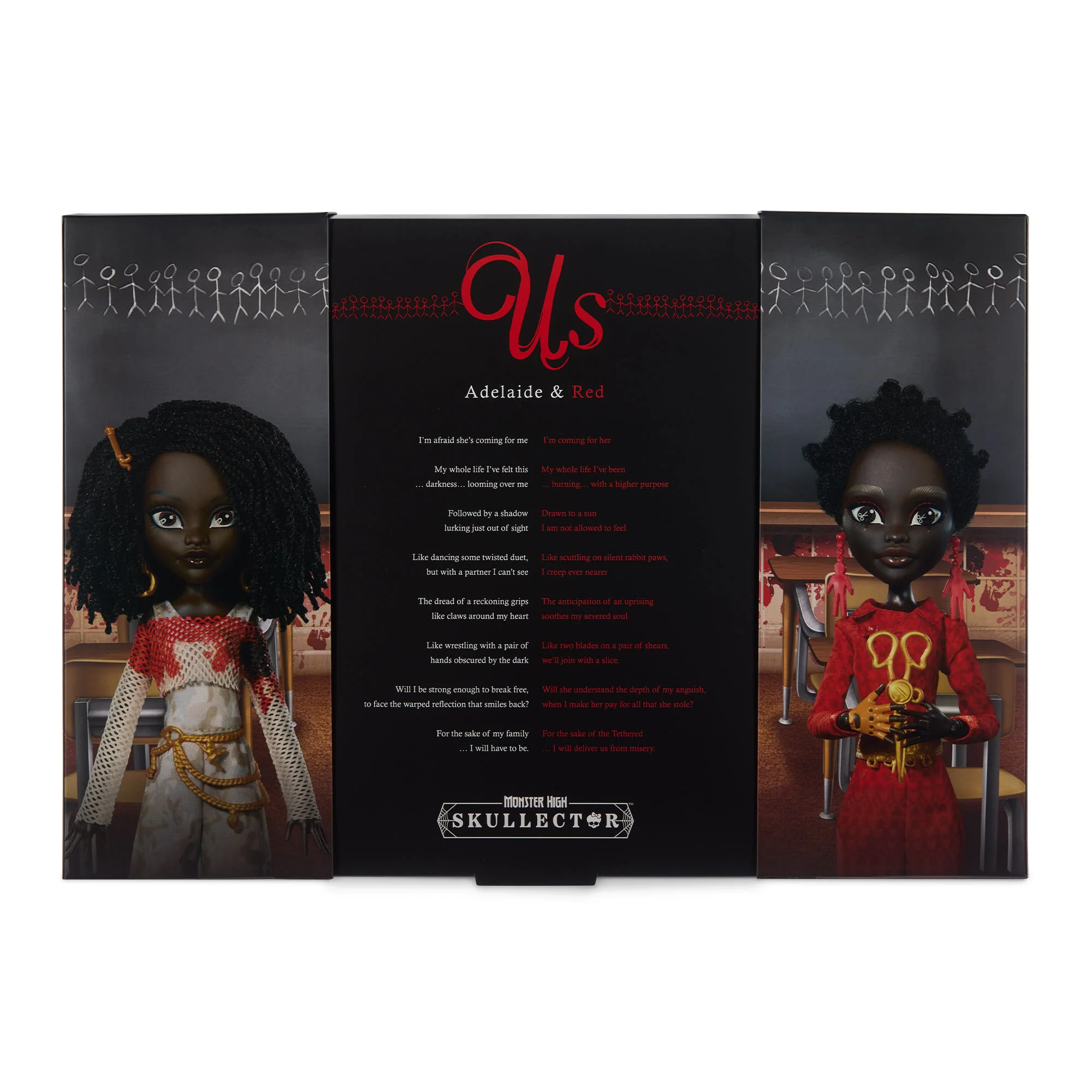 Mattel Creations Monster High Skullector Us Dolls – Adelaide and Red 2-Pack