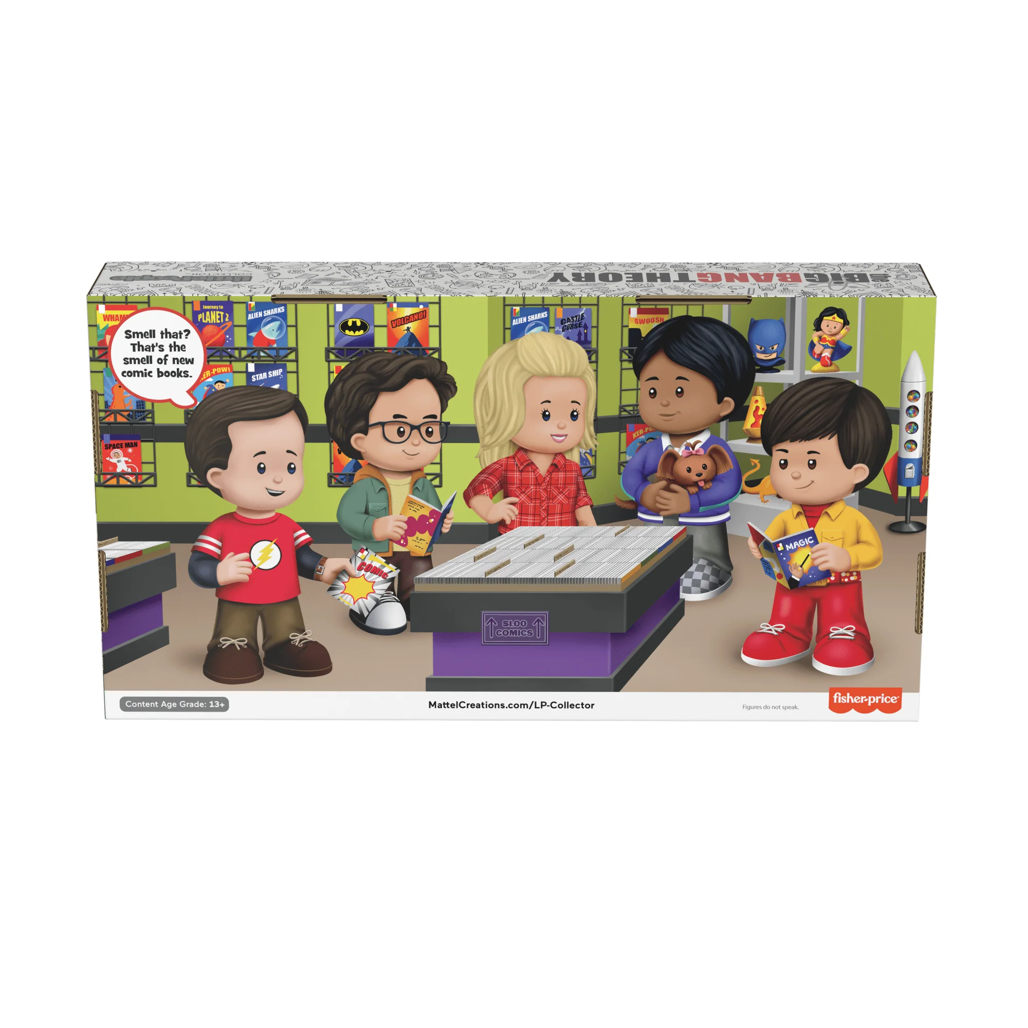 Mattel Creations Little People Collector The Big Bang Theory TV Show Special Edition Set