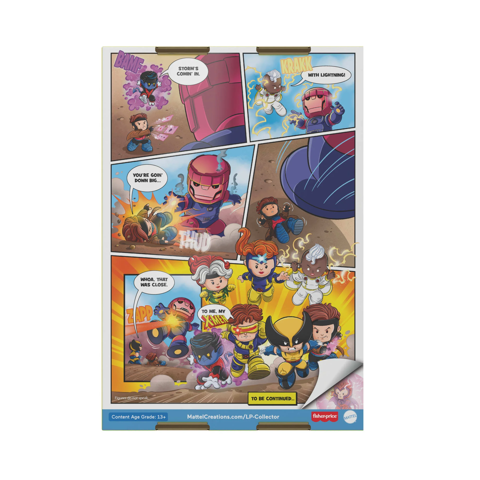 Mattel Creations Little People Collector Marvel X-Men: Issue 1 Special Edition Set