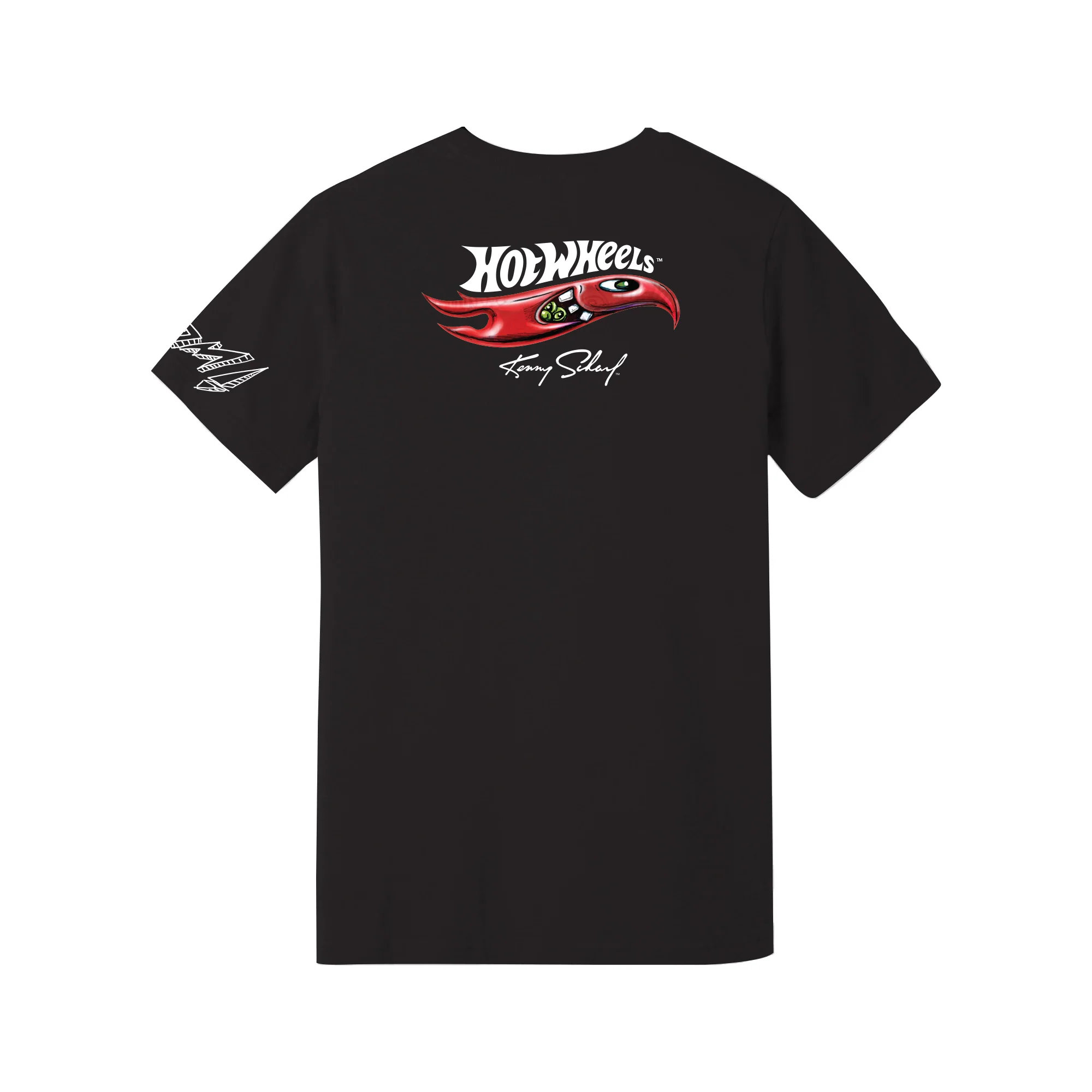 Mattel Creations Hot Wheels x Kenny Scharf Black T-Shirt