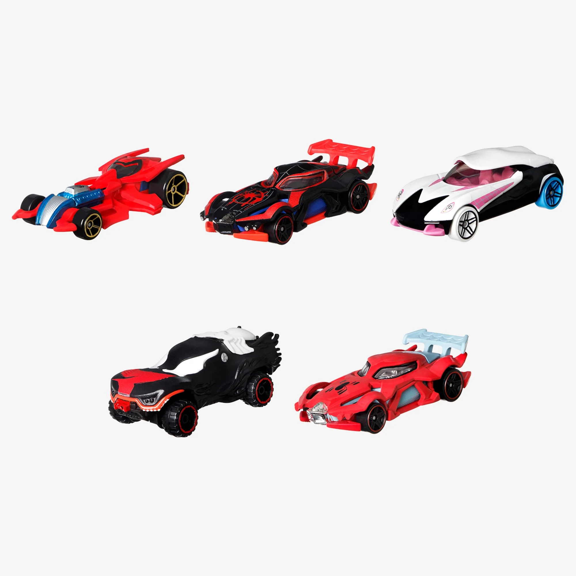 Mattel Creations Hot Wheels Character Cars Spider-Man 5-Pack