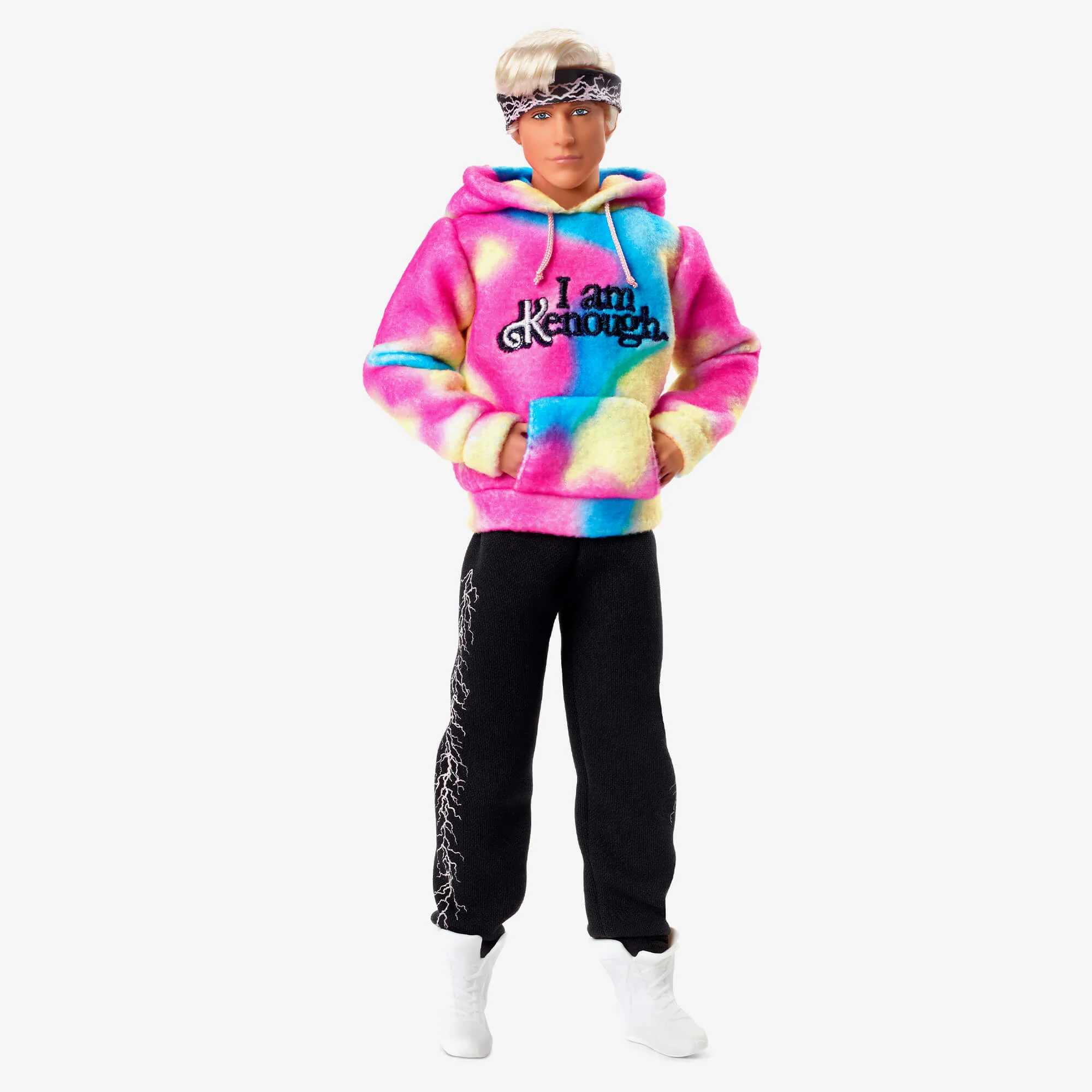 Mattel Creations Ken Doll Wearing “I Am Kenough” Hoodie – Barbie The Movie