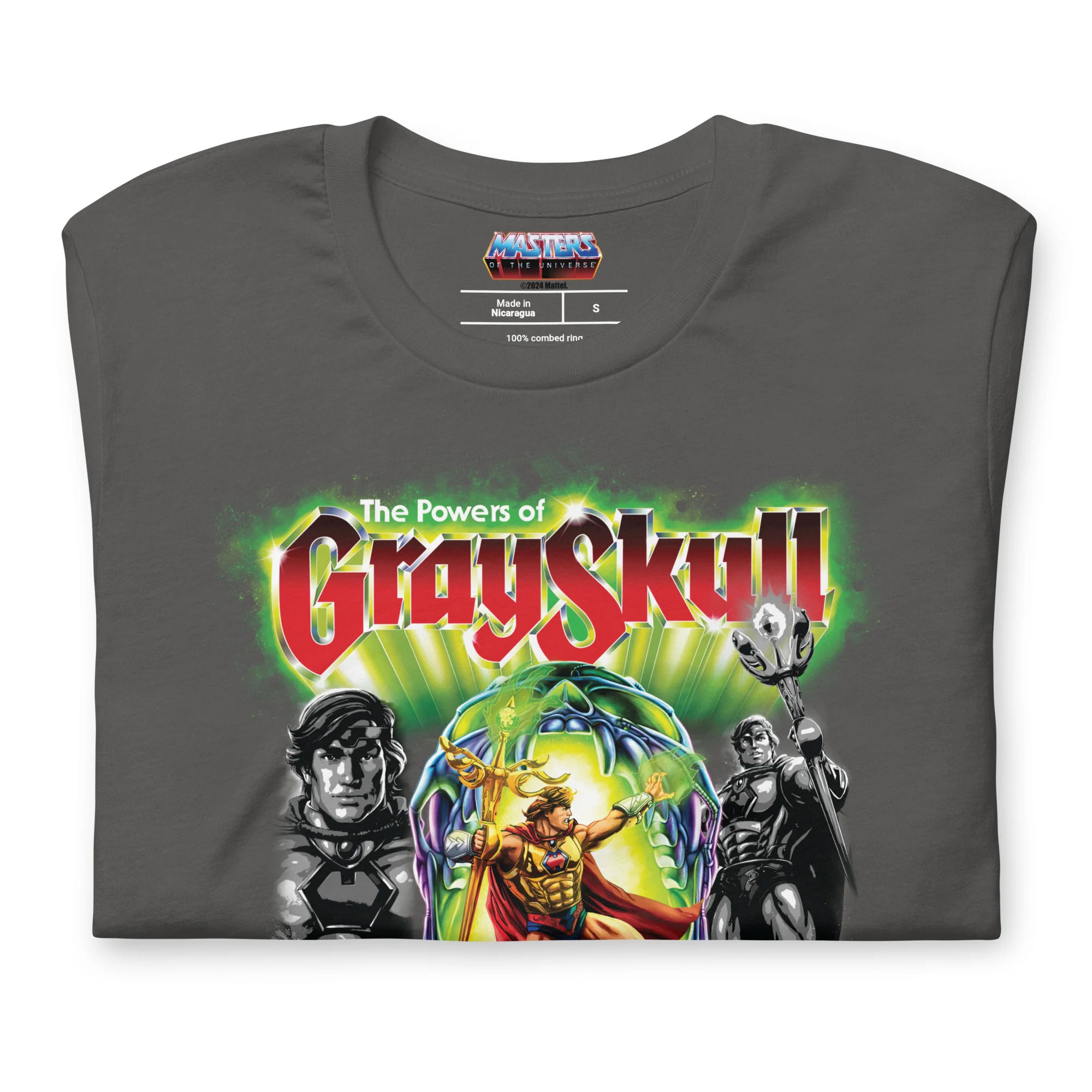 Mattel Creations Masters of the Universe He-Ro Grey T-Shirt