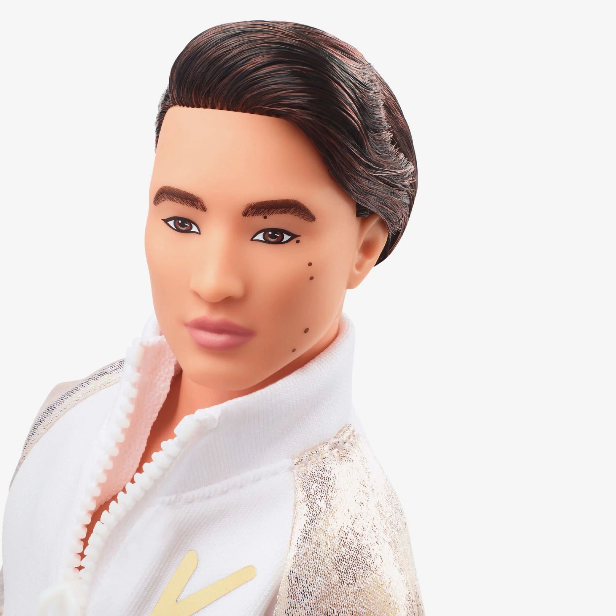 Mattel Creations Ken Doll In White and Gold Tracksuit – Barbie The Movie
