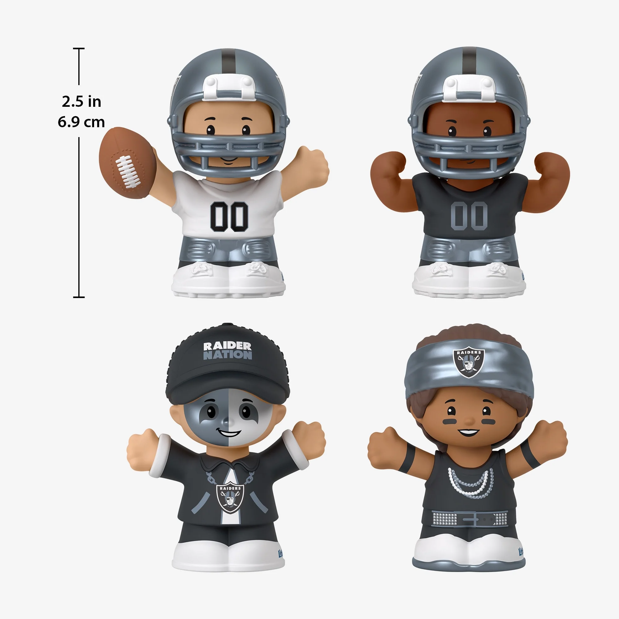 Mattel Creations Little People Collector x NFL Las Vegas Raiders Set