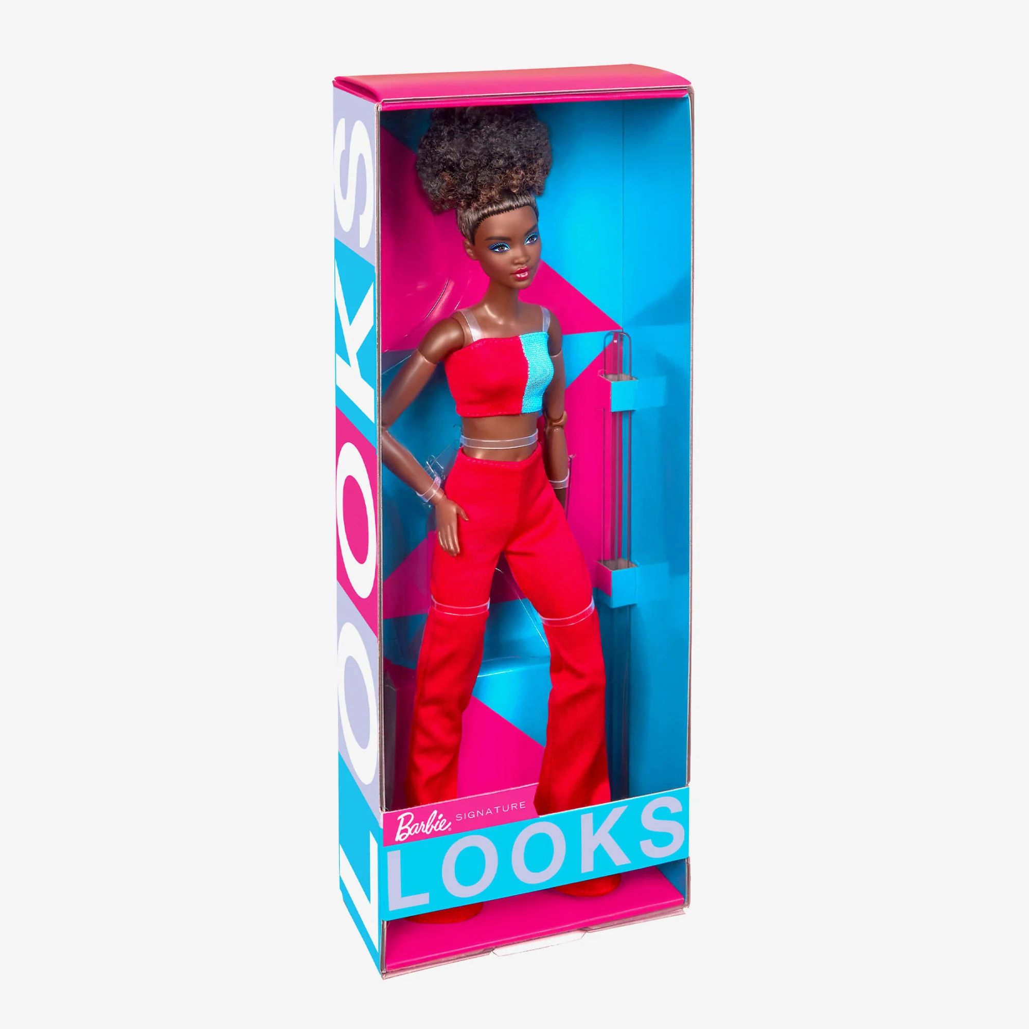 Mattel Creations Barbie Looks Doll (Original, Curly Black Hair)