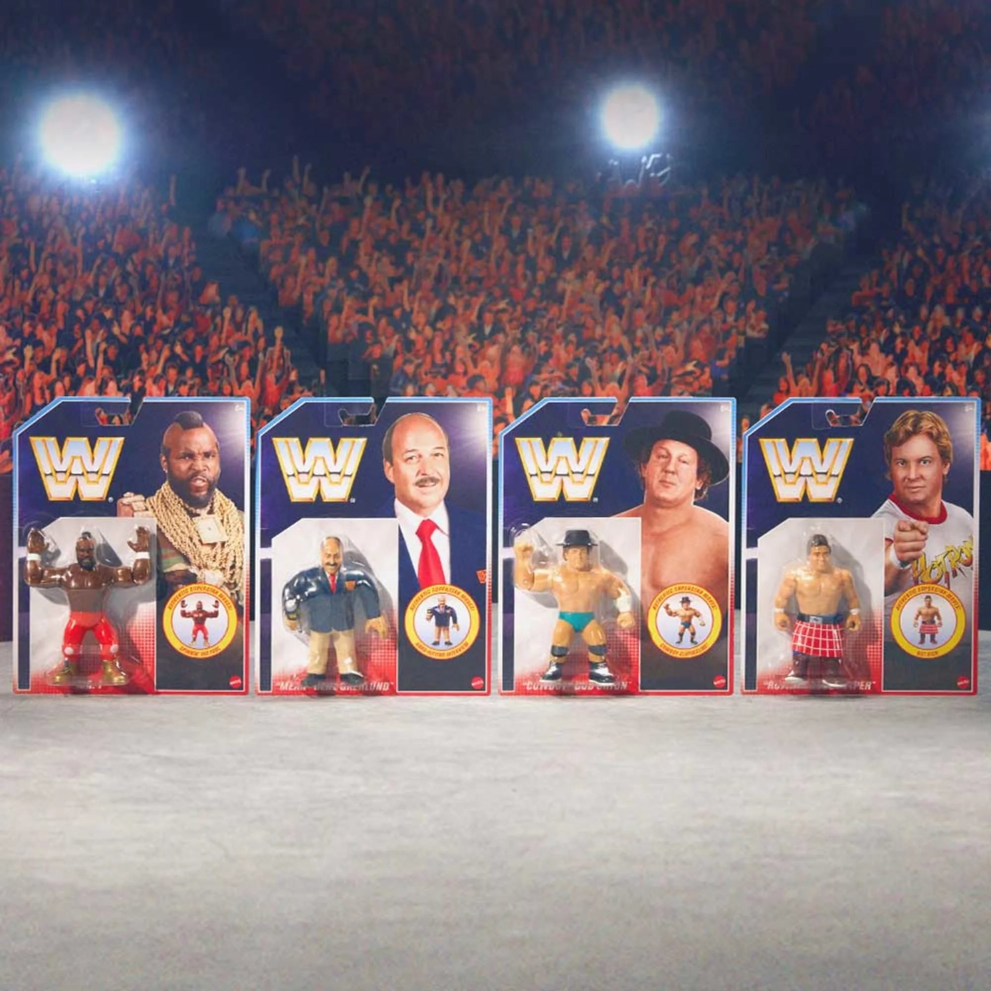 Mattel Creations WWE Retro Figures Set Wave 1