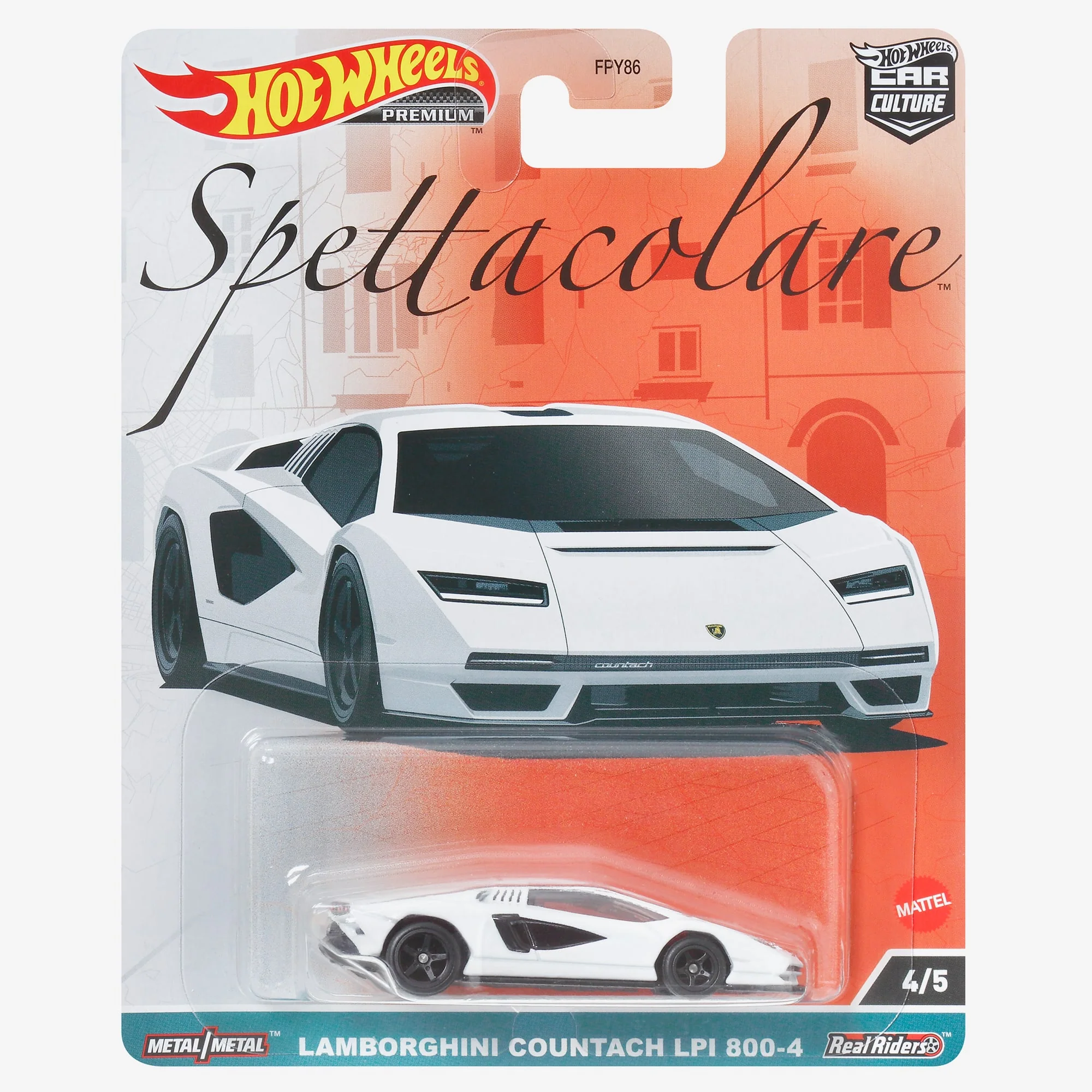 Mattel Creations Hot Wheels Car Culture Circuit Legends Lamborghini Countach LPI 800-4