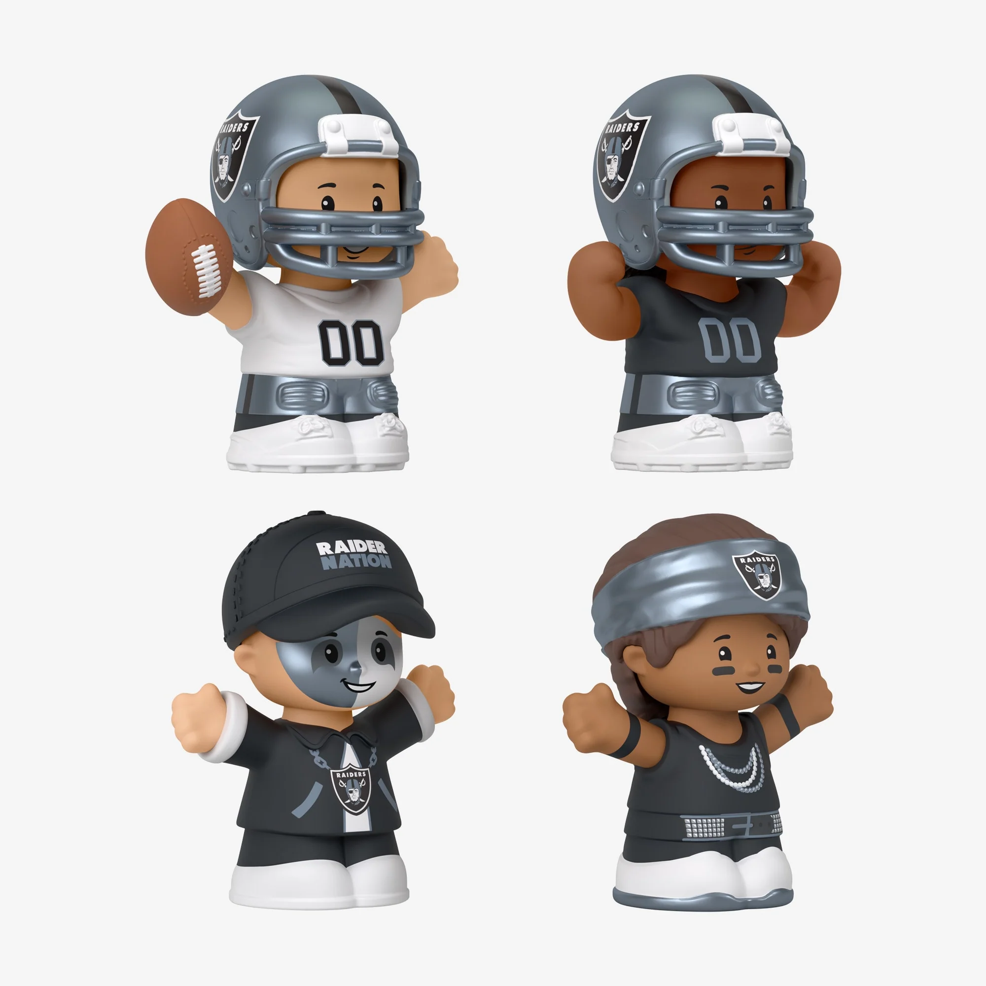 Mattel Creations Little People Collector x NFL Las Vegas Raiders Set