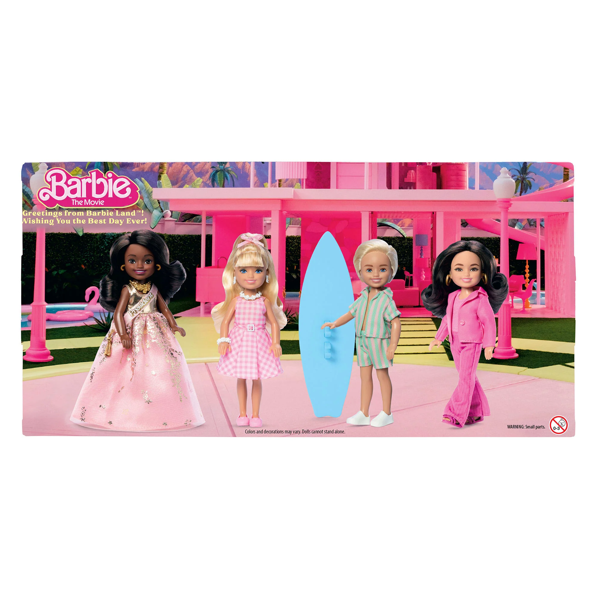 Mattel Creations Barbie The Movie Chelsea Small Doll 4-Pack
