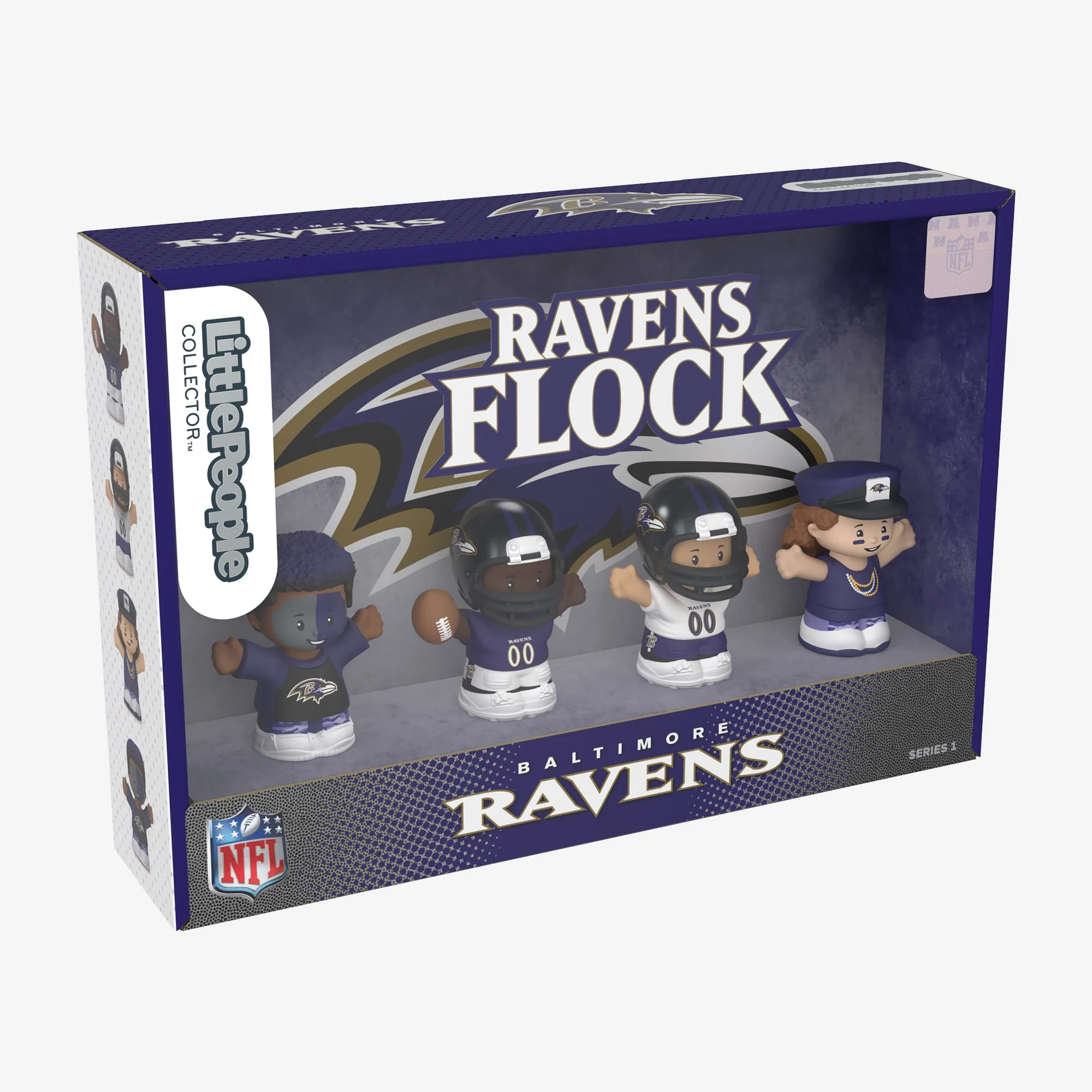 Mattel Creations Little People Collector x NFL Baltimore Ravens Set