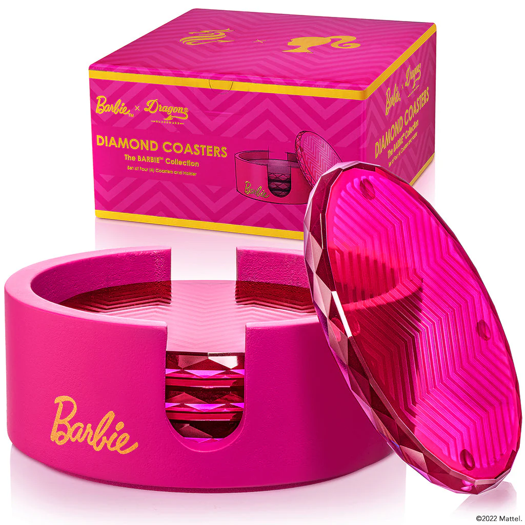 Mattel Creations Barbie™ X Dragon Glassware® Coasters