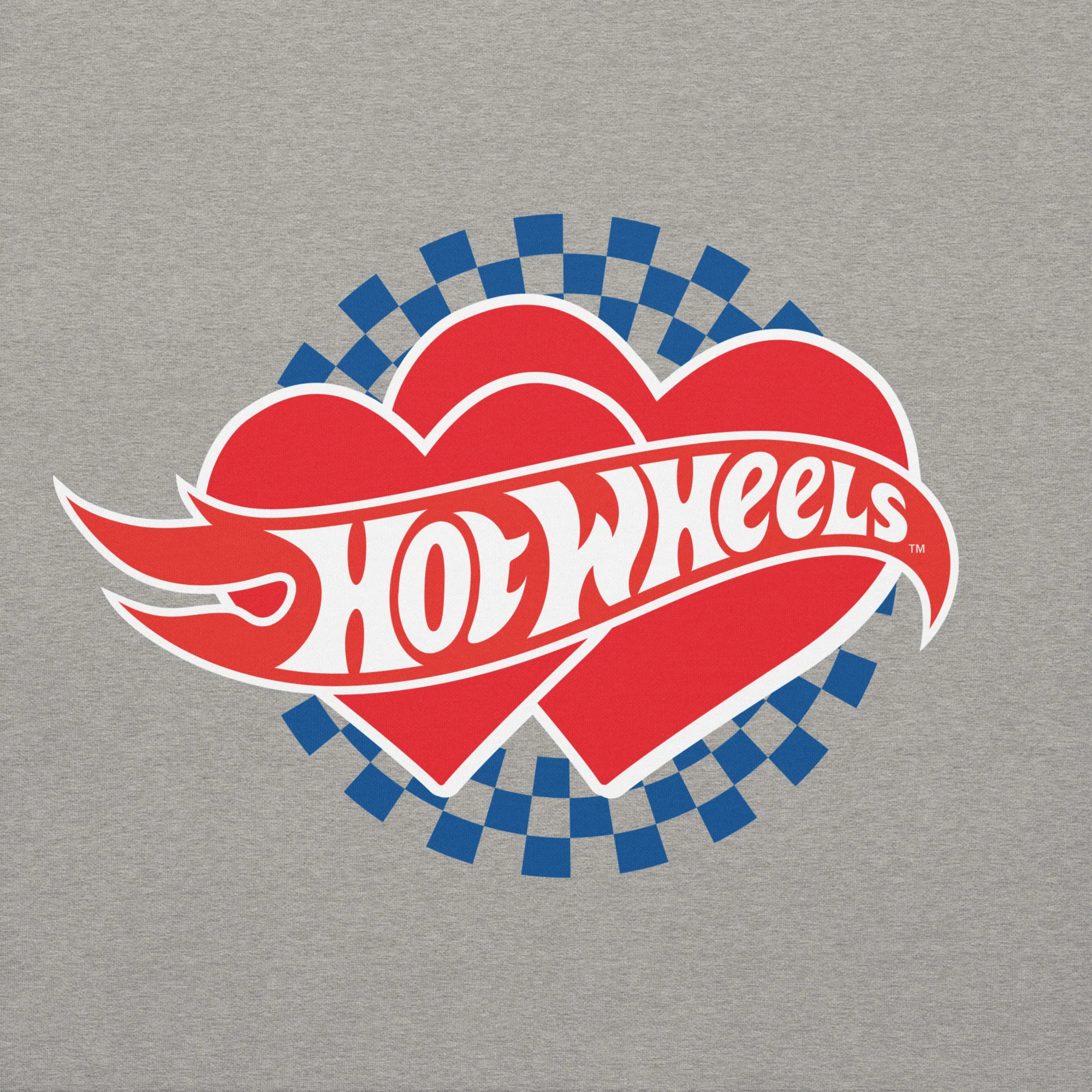 Mattel Creations Hot Wheel Checkered Hearts Hoodie