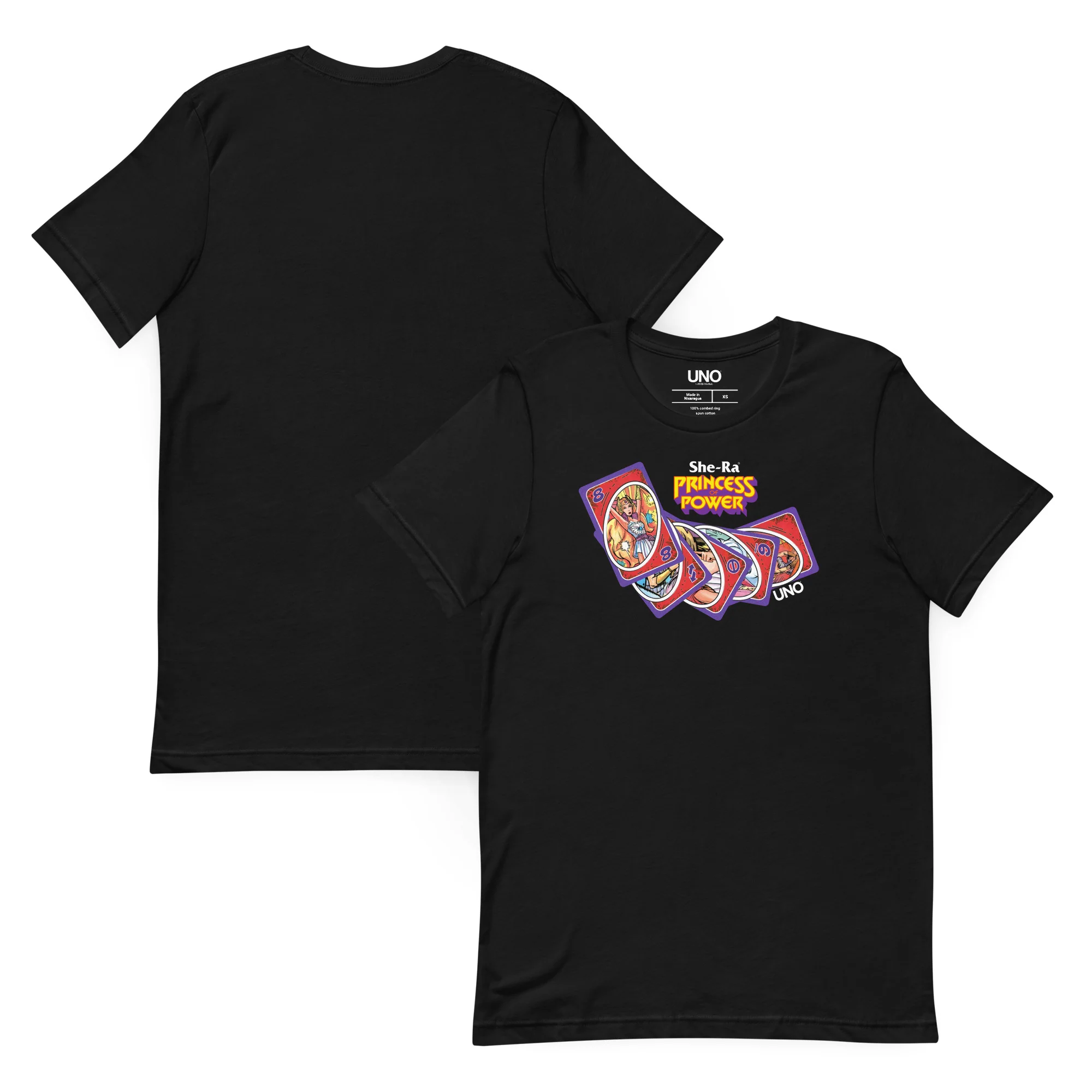 Mattel Creations UNO Masters of the Universe She-Ra Princess Power Black T-Shirt