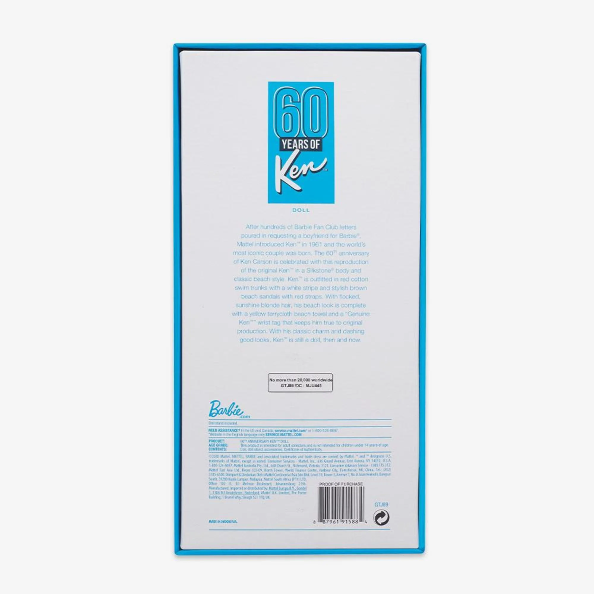 Mattel Creations Barbie Ken 60th Anniversary Doll