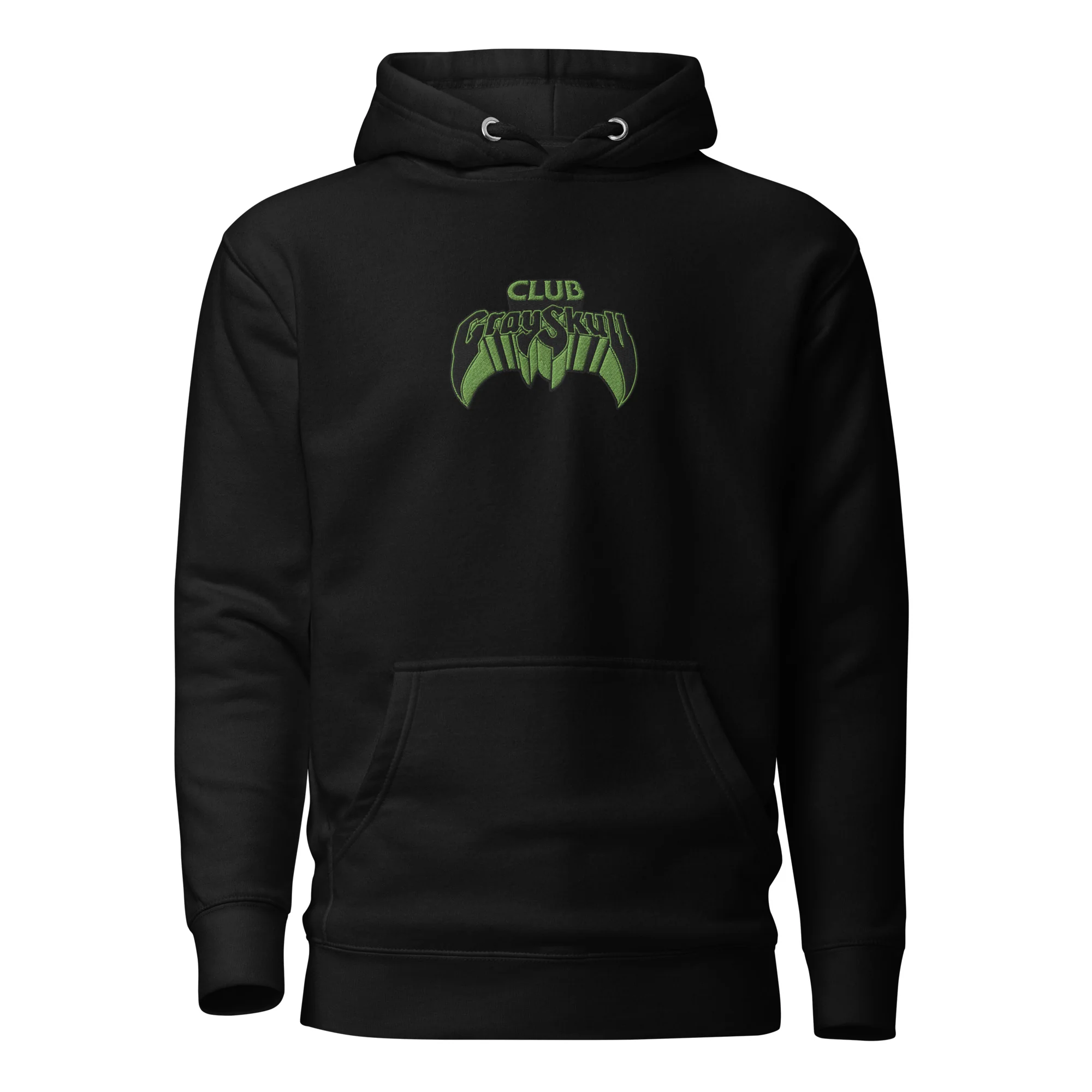 Mattel Creations Masters of the Universe Club Grayskull Black Embroidered Hoodie