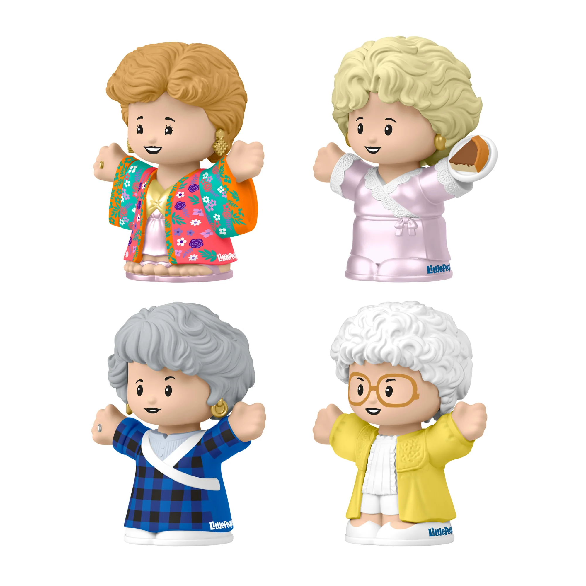 Mattel Creations Little People Collector The Golden Girls Late Night Cheesecake, 40th Anniversary Set