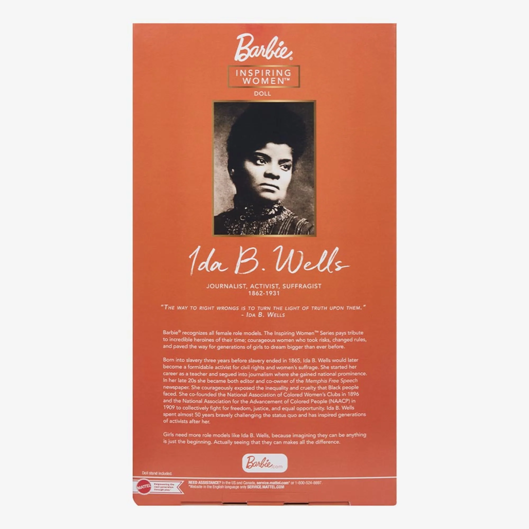 Mattel Creations Ida B. Wells Barbie Inspiring Women Doll