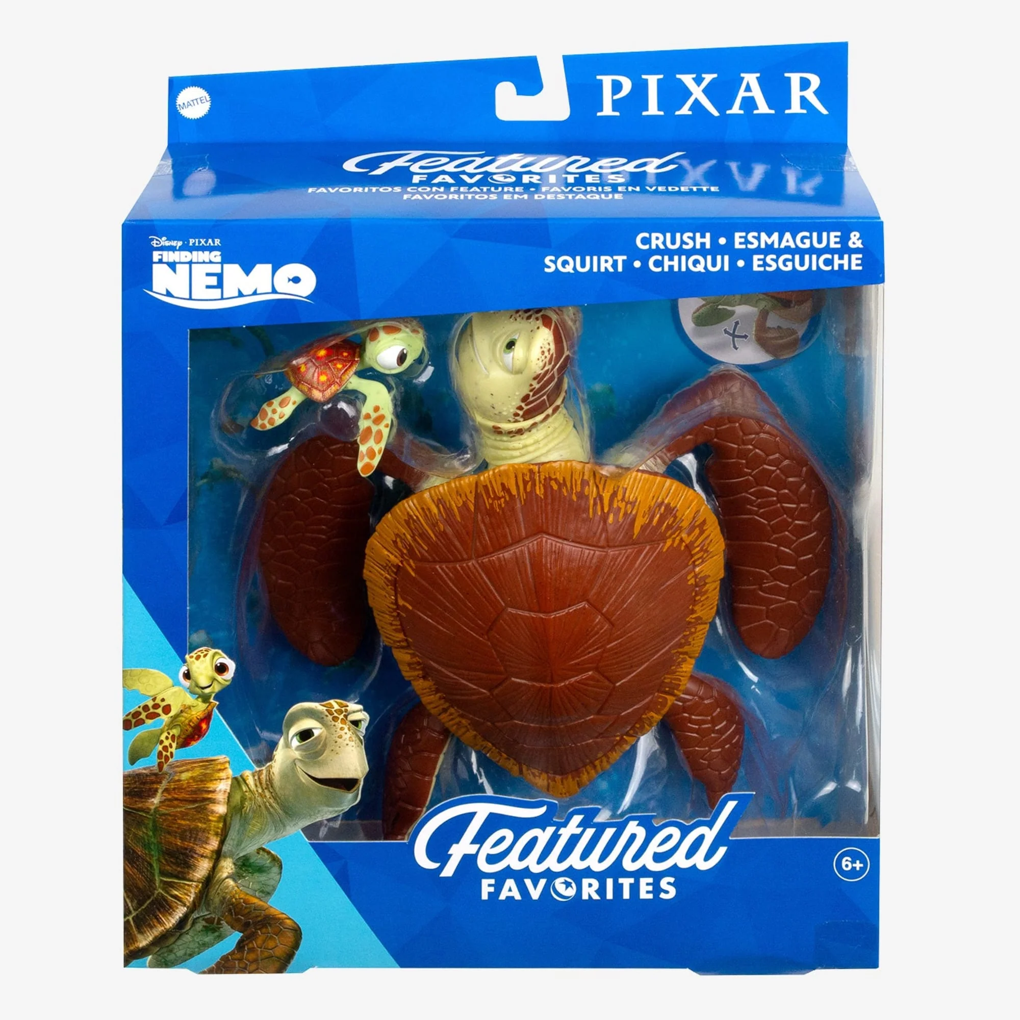 Mattel Creations Pixar Featured Favorites Crush & Squirt Figures