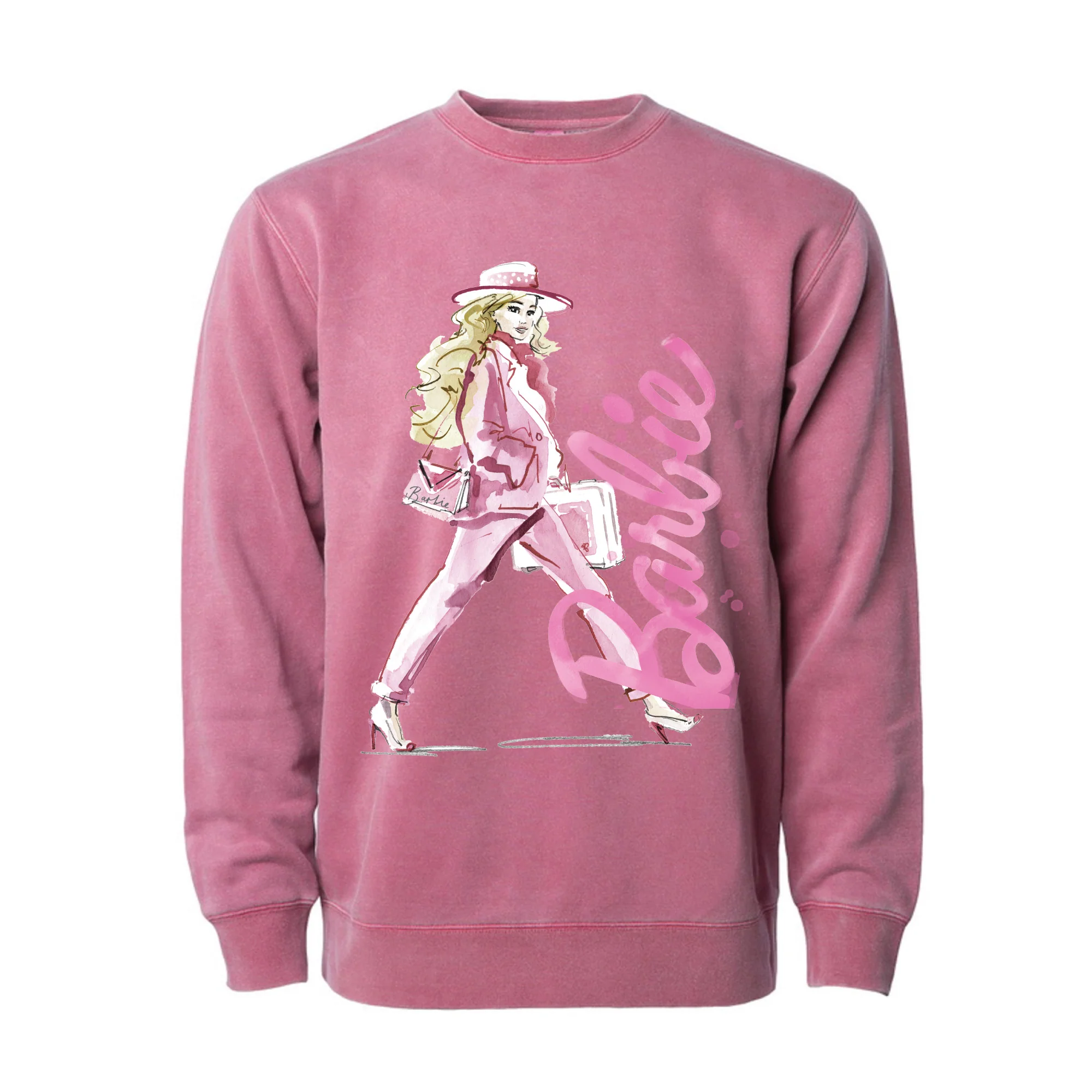 Mattel Creations Barbie Style Icon Maroon Sweatshirt