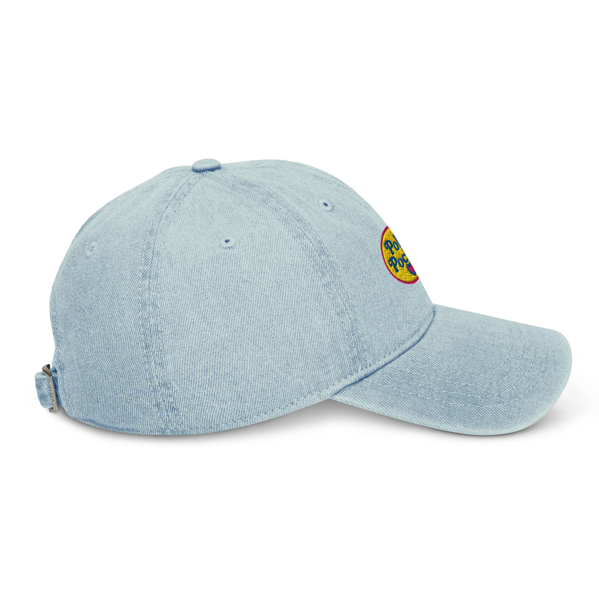 Mattel Creations Polly Pocket Logo Light Blue Denim Hat